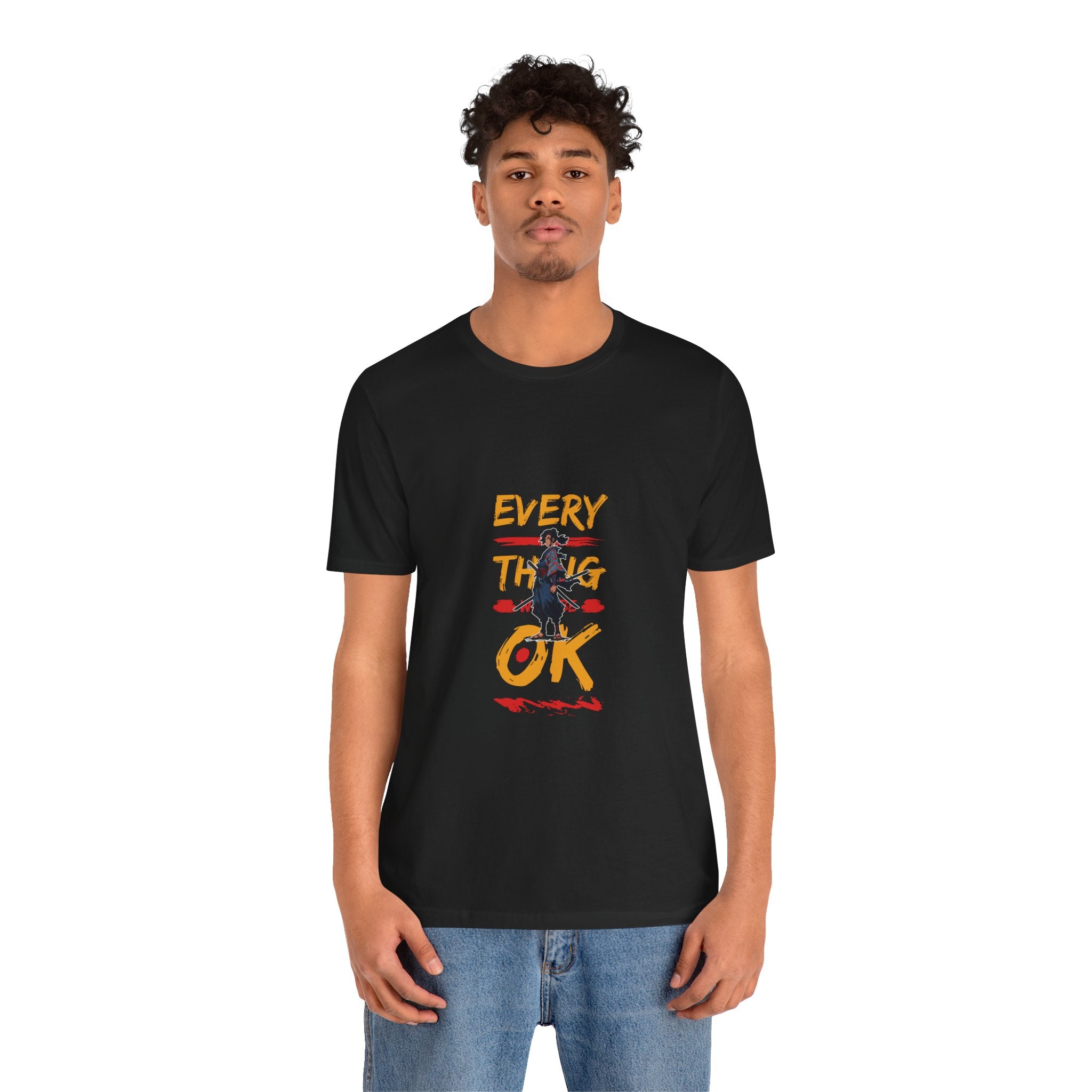 Every Thing OK Tee, Casual T-Shirt, Unisex Summer Wear, Motivational Graphic Tee, Positive Vibes Shirt, Gift for Friends