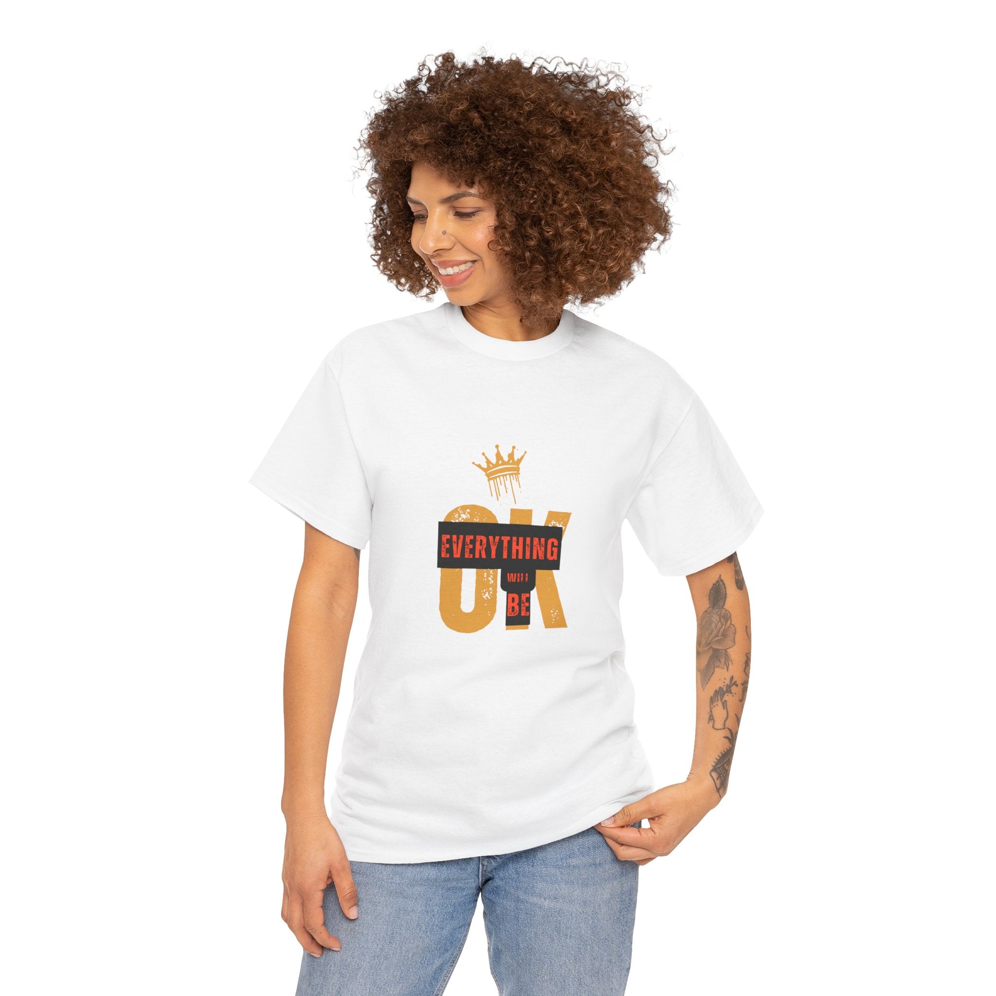 Everything Will Be OK T-Shirt, Positive Affirmation Tee, Unisex Motivational Shirt, Gift for Friends, Uplifting Clothing