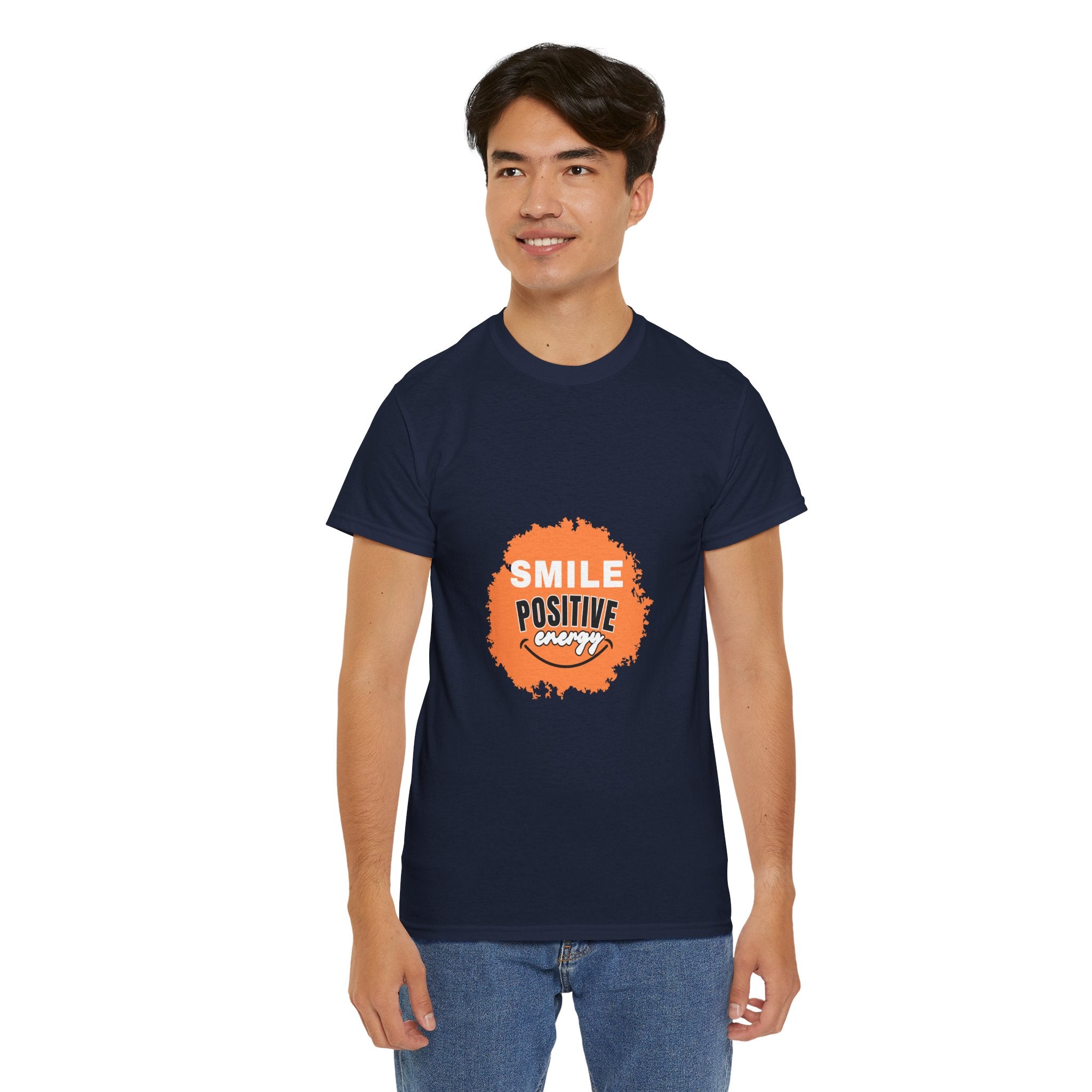 Positive Energy Unisex Tee | Smile Shirt, Gift for Friends, Motivational Apparel, Everyday Wear, Feel Good Fashion