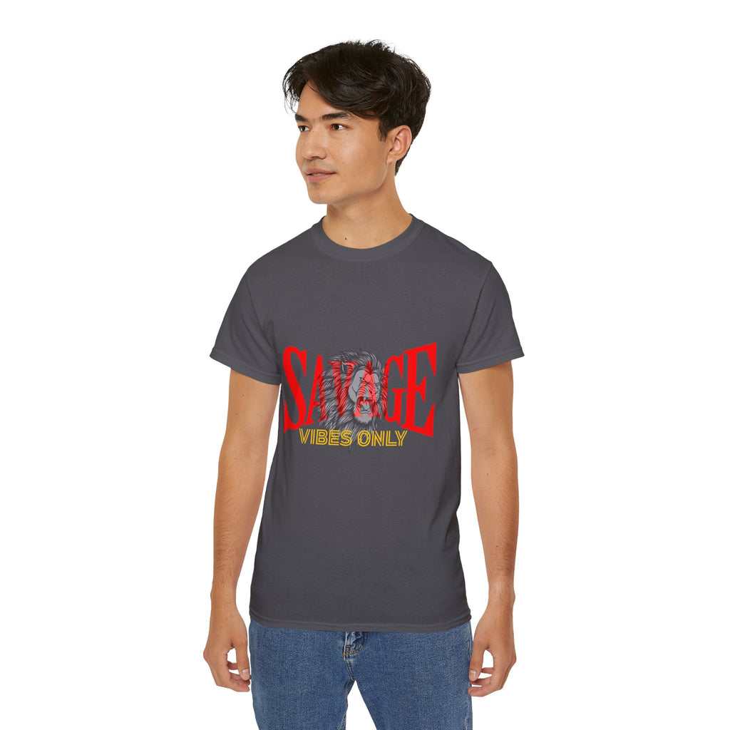 Savage Vibes Only Tee | Unisex Ultra Cotton T-Shirt, Trendy Graphic Tee, Casual Style Shirt, Birthday Gift, Streetwear Fashion