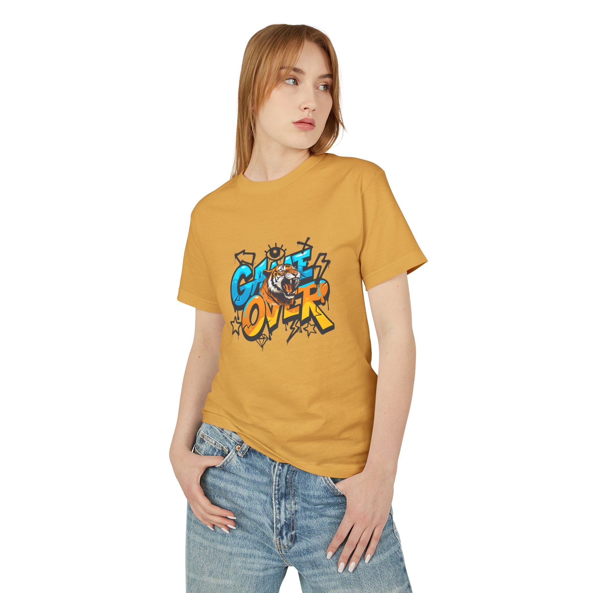 Game Over Graphic Tee, Fun Casual T-Shirt, Unisex Cotton Shirt, Gamer Gift, Trendy Streetwear, Playful Apparel