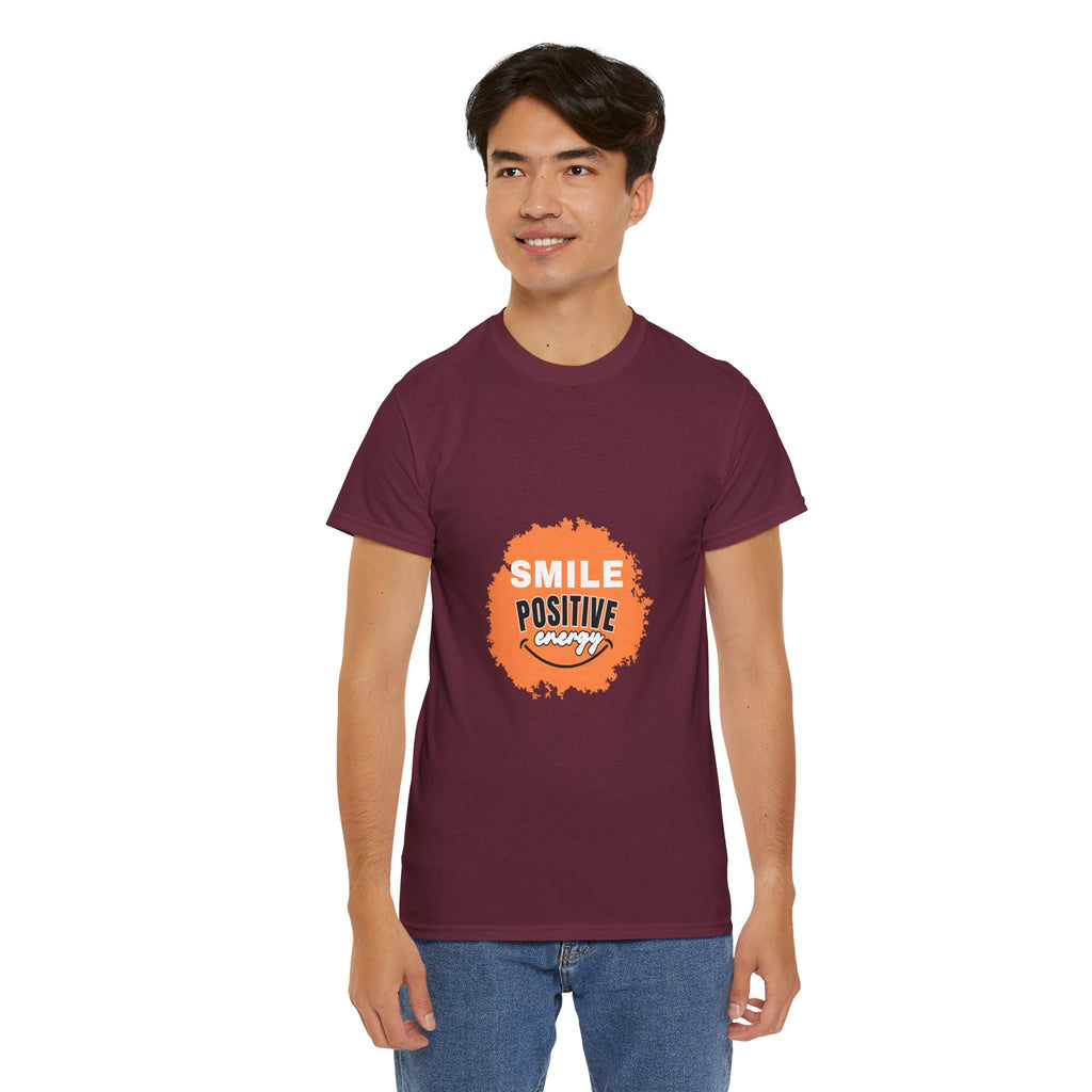 Positive Energy Unisex Tee | Smile Shirt, Gift for Friends, Motivational Apparel, Everyday Wear, Feel Good Fashion