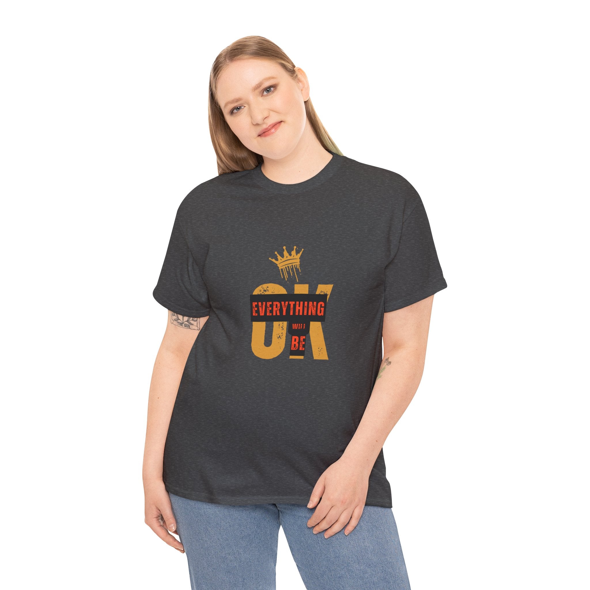 Everything Will Be OK T-Shirt, Positive Affirmation Tee, Unisex Motivational Shirt, Gift for Friends, Uplifting Clothing