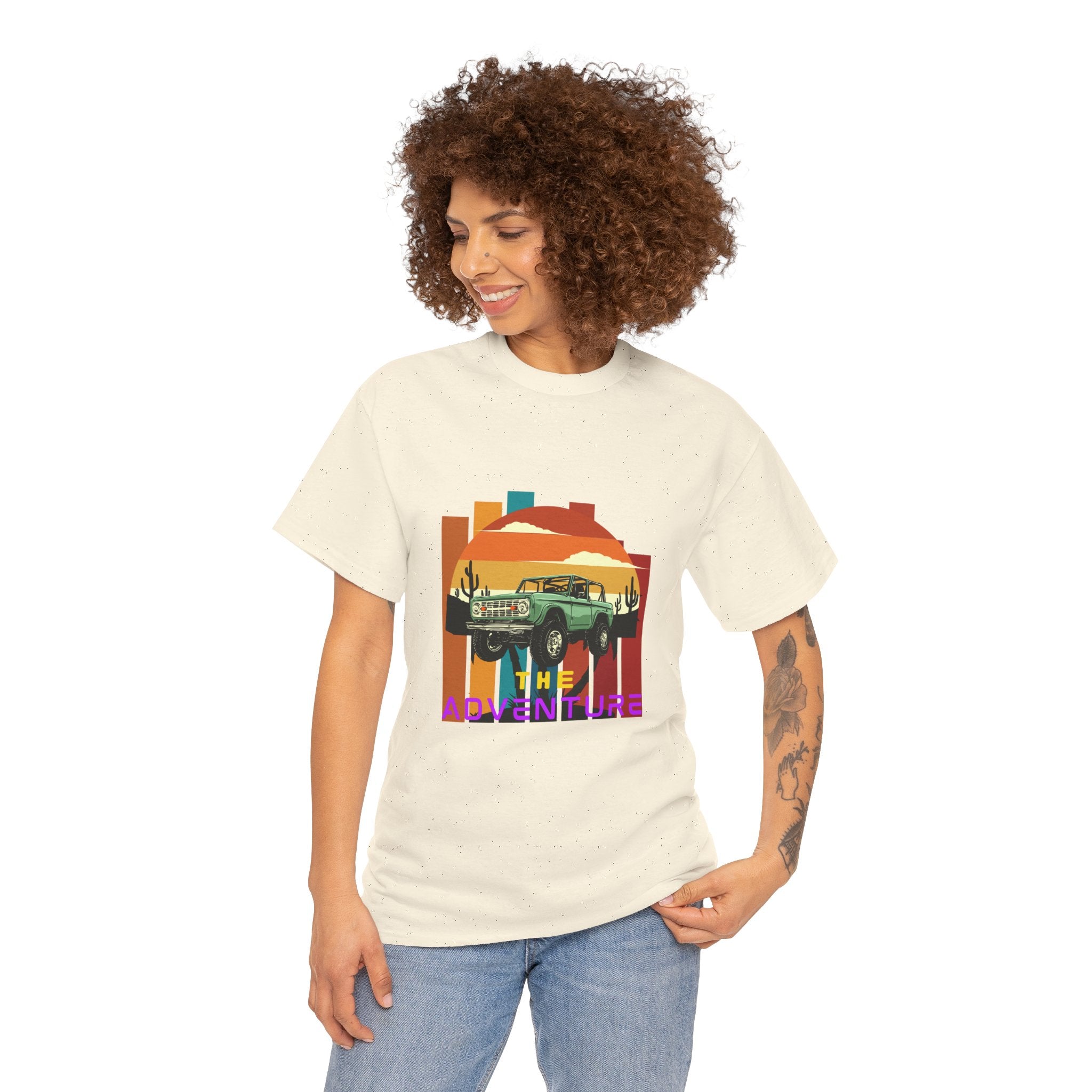 Adventure Graphic Tee, Unisex Cotton T-Shirt, Vintage Car Shirt, Outdoor Enthusiast Gift, Retro Style Apparel, Summer Adventure Top