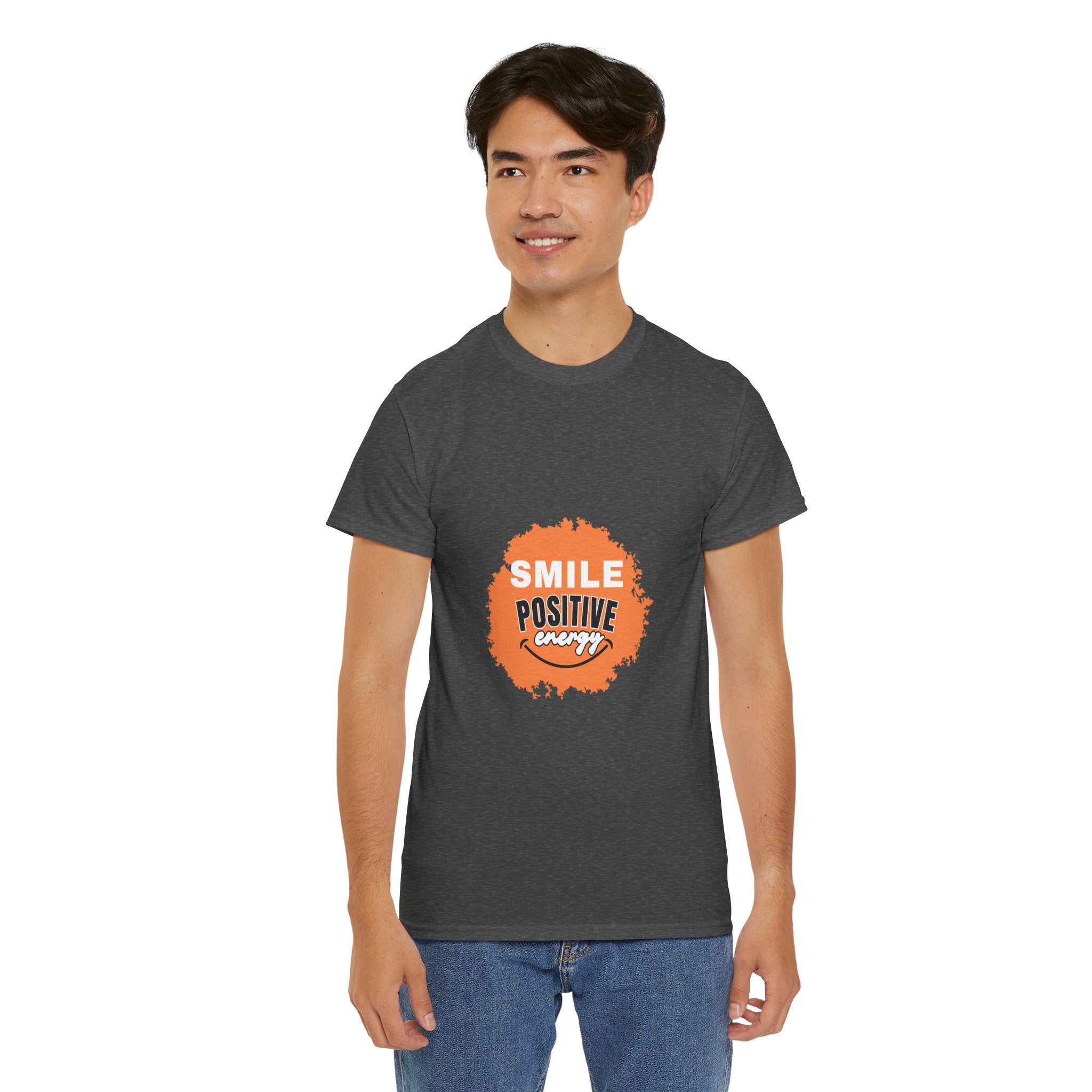Positive Energy Unisex Tee | Smile Shirt, Gift for Friends, Motivational Apparel, Everyday Wear, Feel Good Fashion
