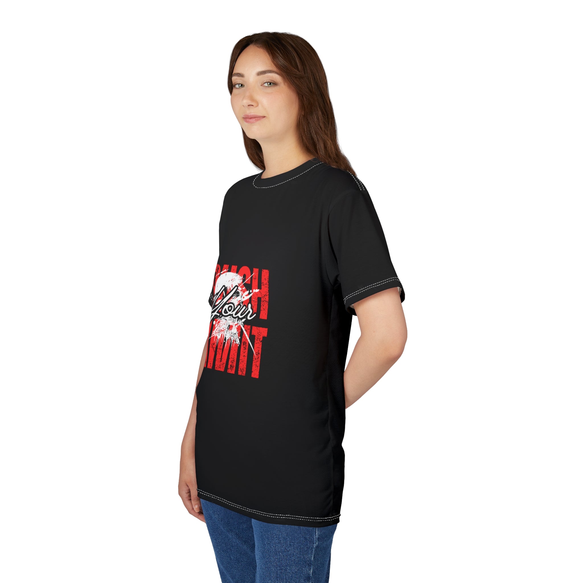Motivational Unisex Tee - Push Your Limit, Fitness Shirt, Workout T-Shirt, Casual Wear, Gift for Gym Lovers