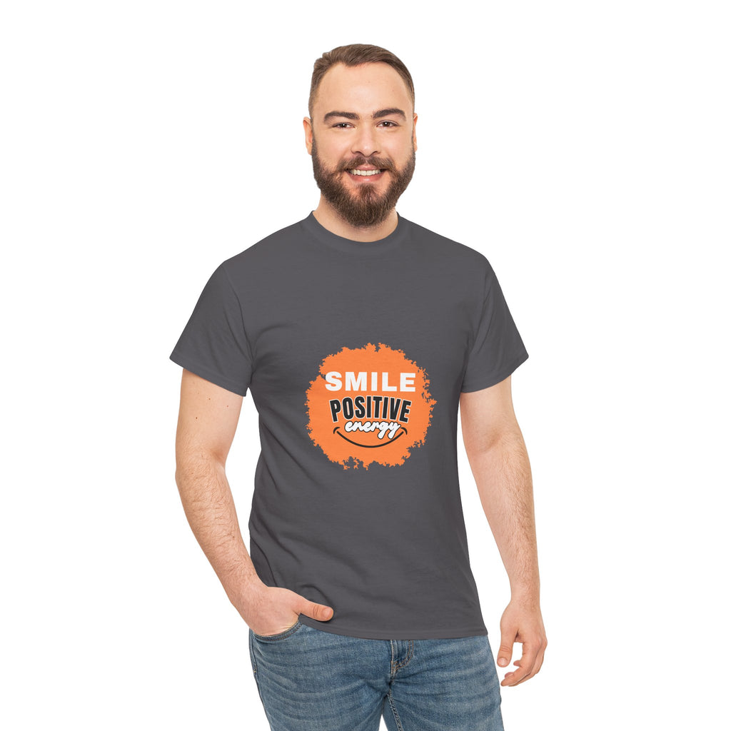 Positive Energy Unisex Tee | Smile Shirt, Gift for Friends, Motivational Apparel, Everyday Wear, Feel Good Fashion