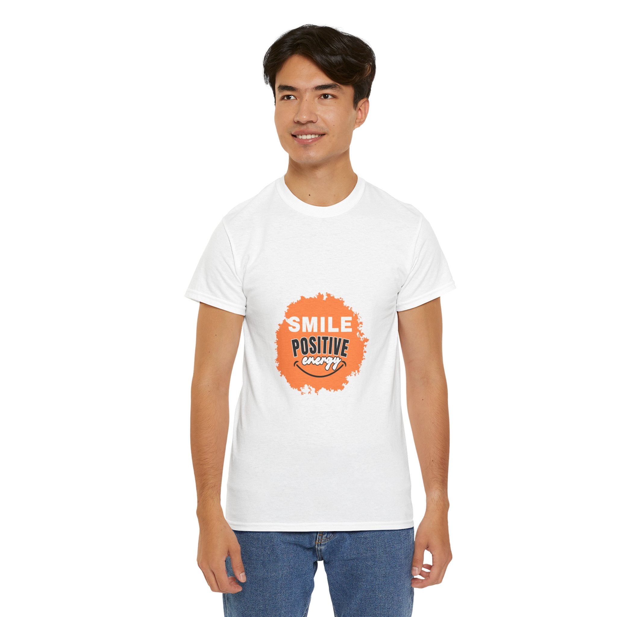 Positive Energy Unisex Tee | Smile Shirt, Gift for Friends, Motivational Apparel, Everyday Wear, Feel Good Fashion