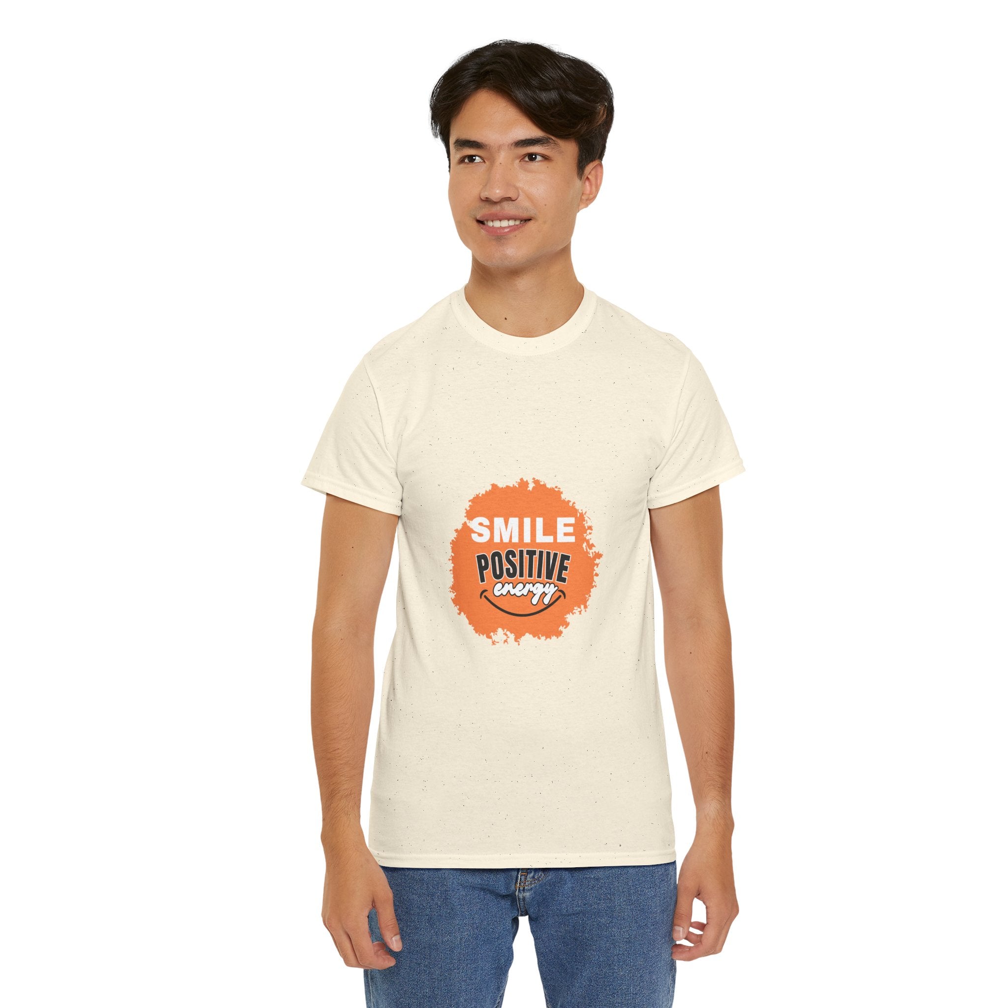 Positive Energy Unisex Tee | Smile Shirt, Gift for Friends, Motivational Apparel, Everyday Wear, Feel Good Fashion
