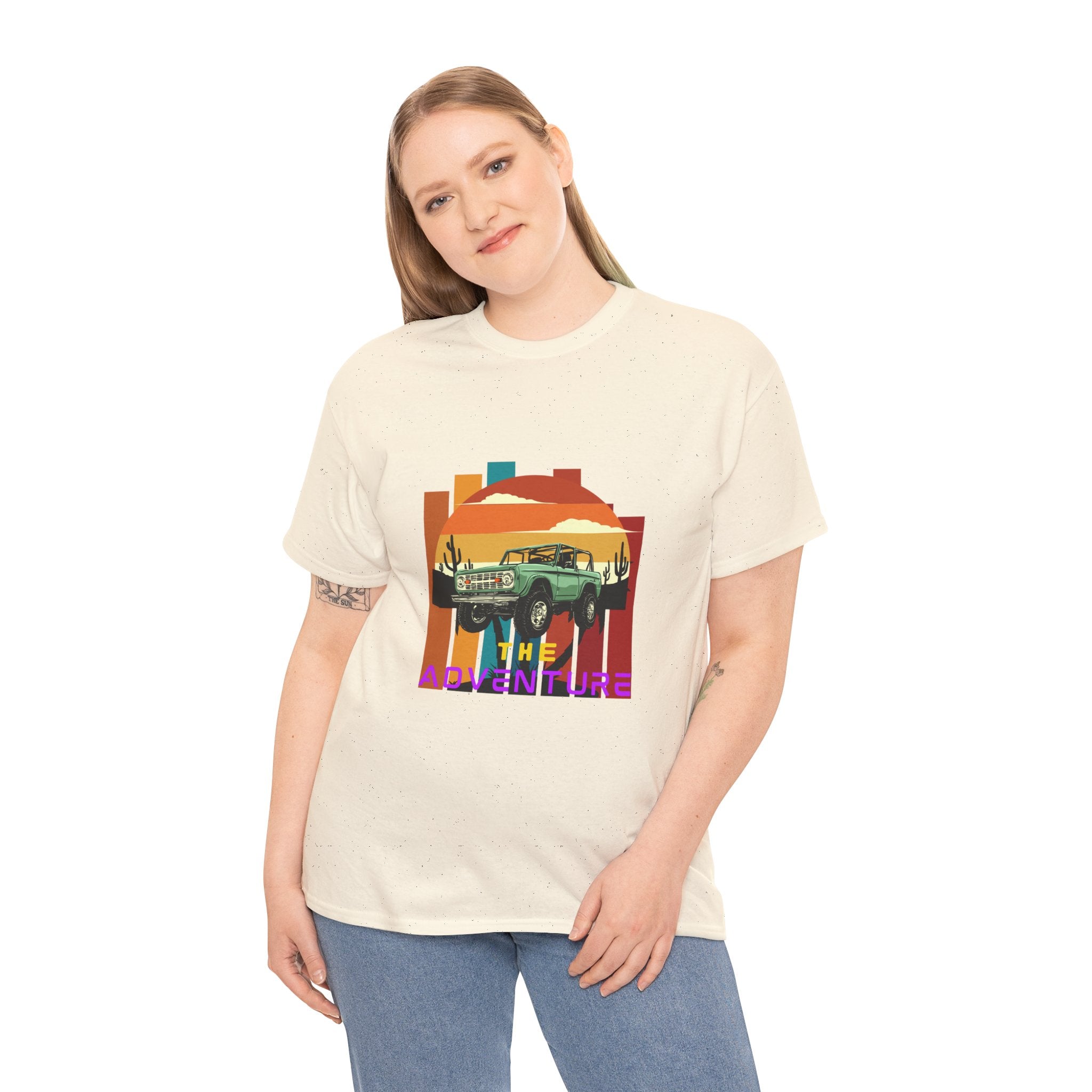 Adventure Graphic Tee, Unisex Cotton T-Shirt, Vintage Car Shirt, Outdoor Enthusiast Gift, Retro Style Apparel, Summer Adventure Top