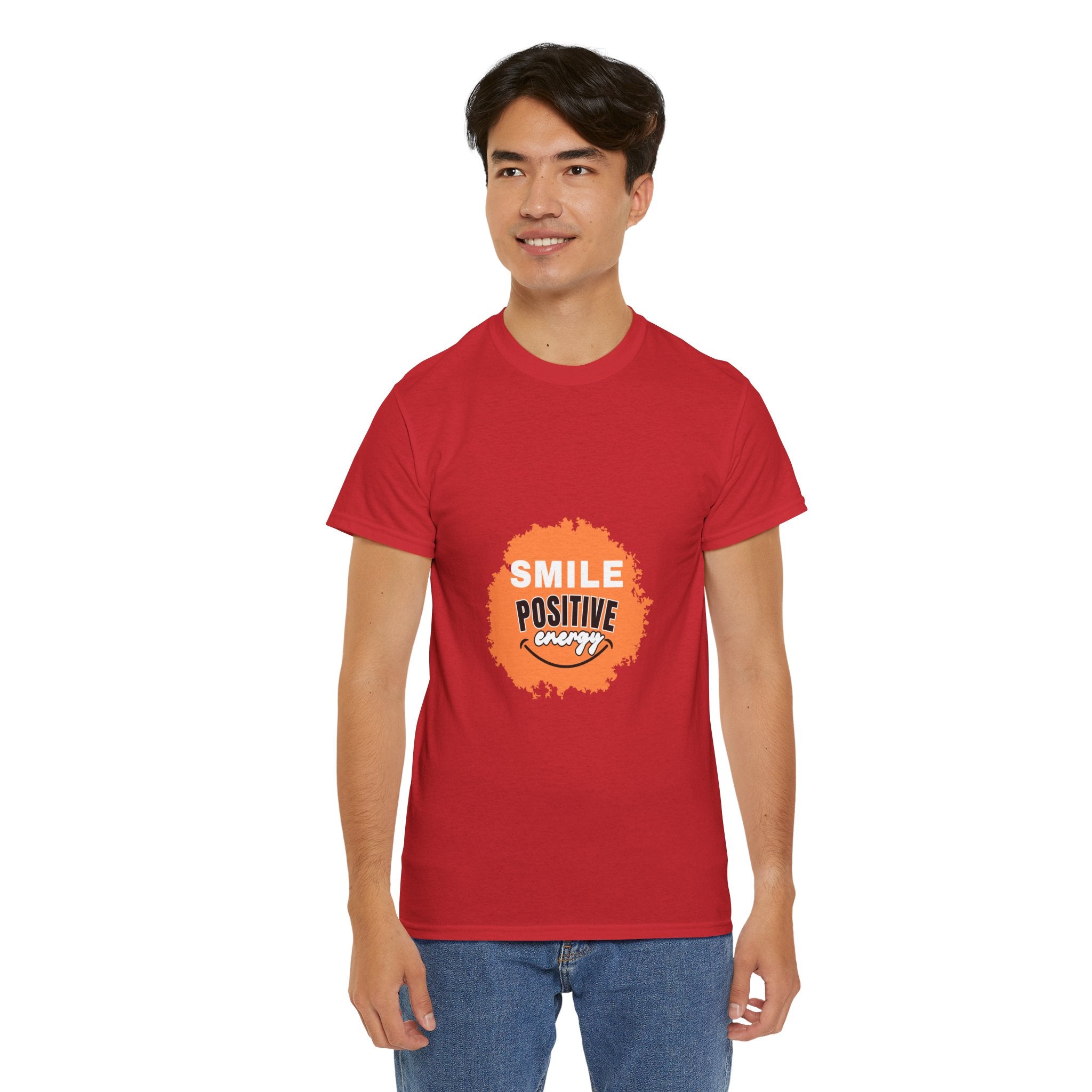 Positive Energy Unisex Tee | Smile Shirt, Gift for Friends, Motivational Apparel, Everyday Wear, Feel Good Fashion