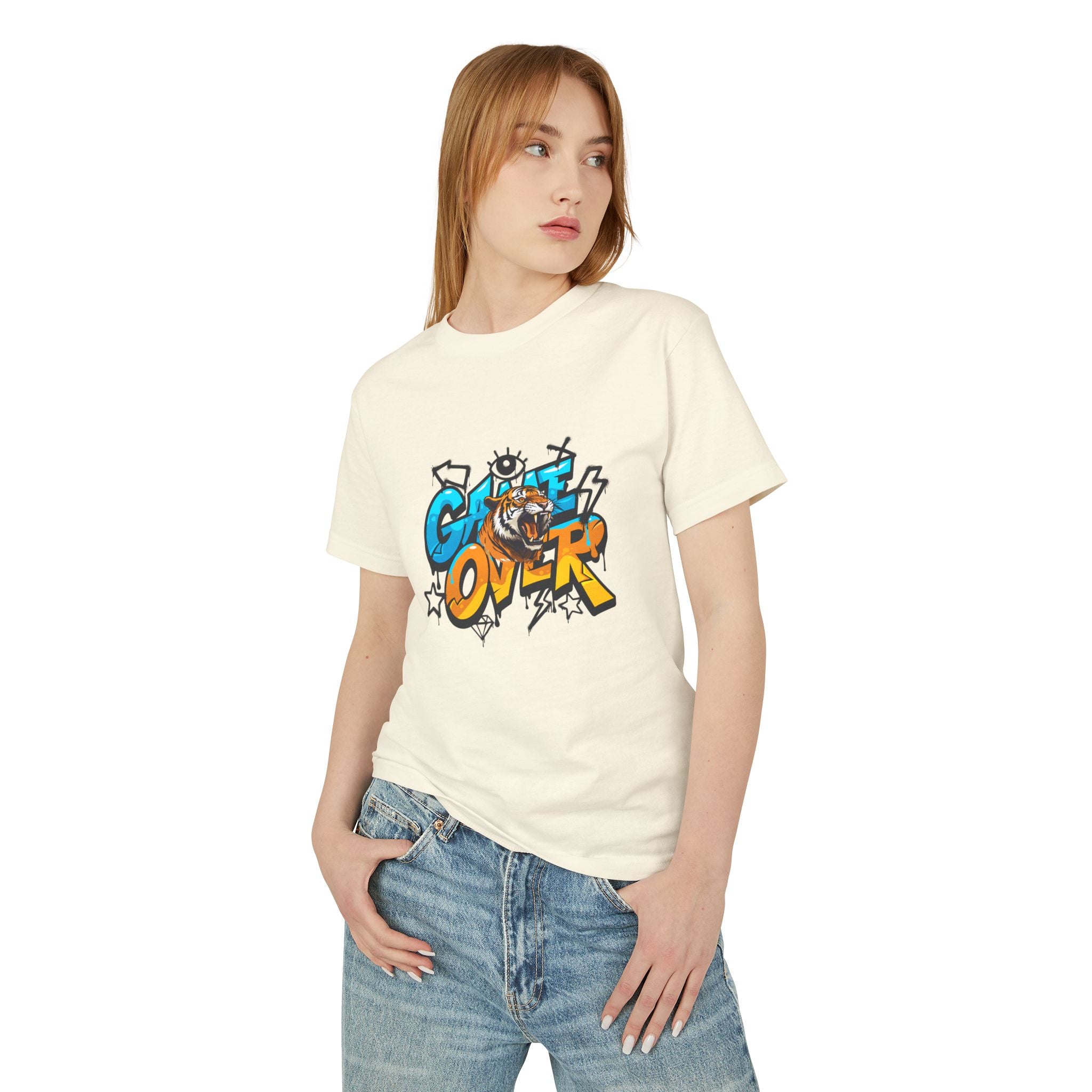 Game Over Graphic Tee, Fun Casual T-Shirt, Unisex Cotton Shirt, Gamer Gift, Trendy Streetwear, Playful Apparel
