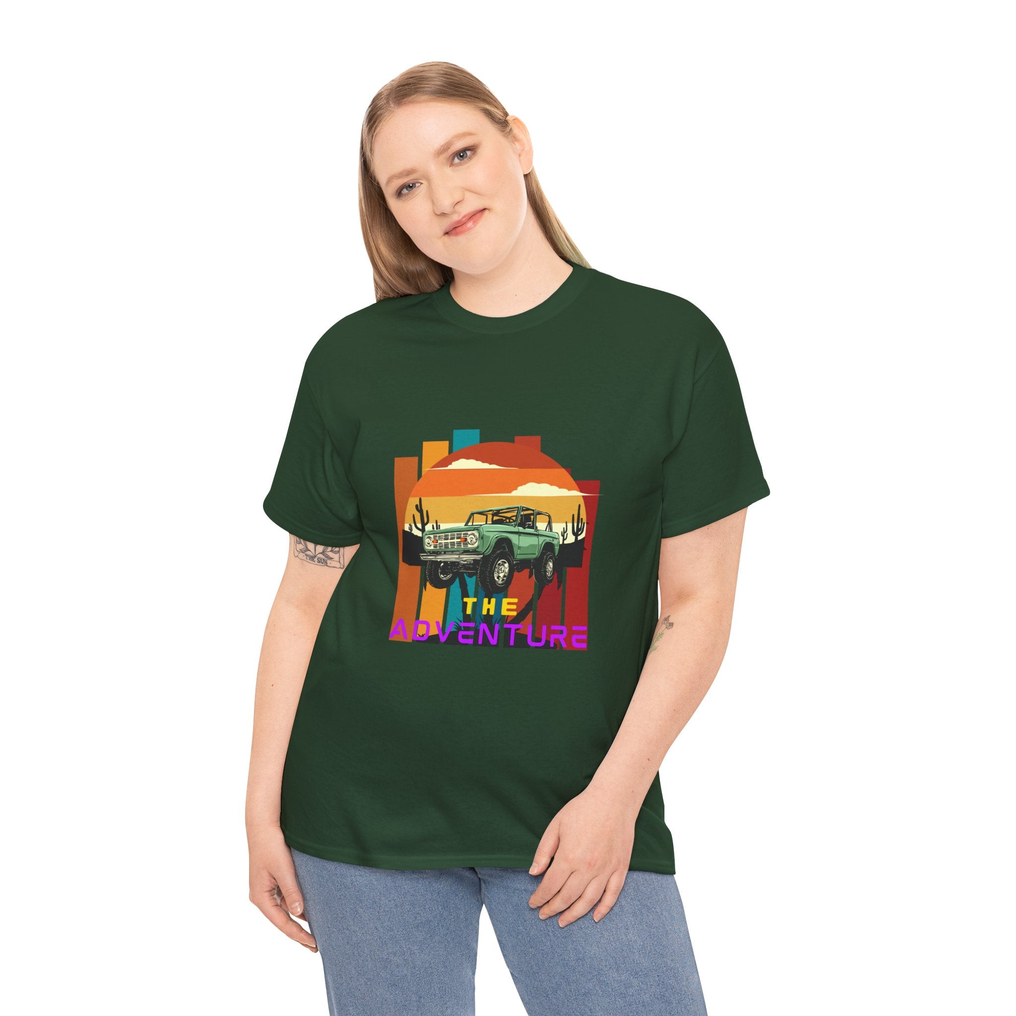 Adventure Graphic Tee, Unisex Cotton T-Shirt, Vintage Car Shirt, Outdoor Enthusiast Gift, Retro Style Apparel, Summer Adventure Top