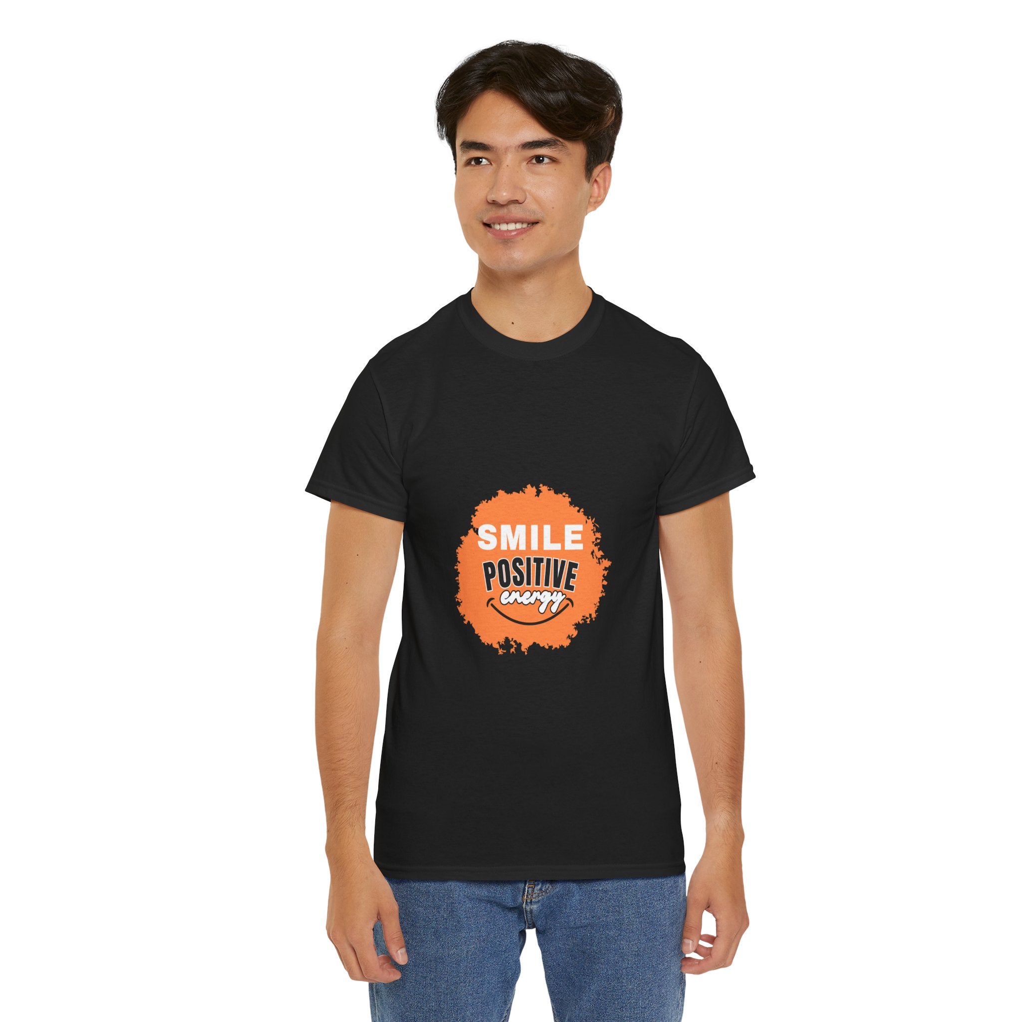 Positive Energy Unisex Tee | Smile Shirt, Gift for Friends, Motivational Apparel, Everyday Wear, Feel Good Fashion