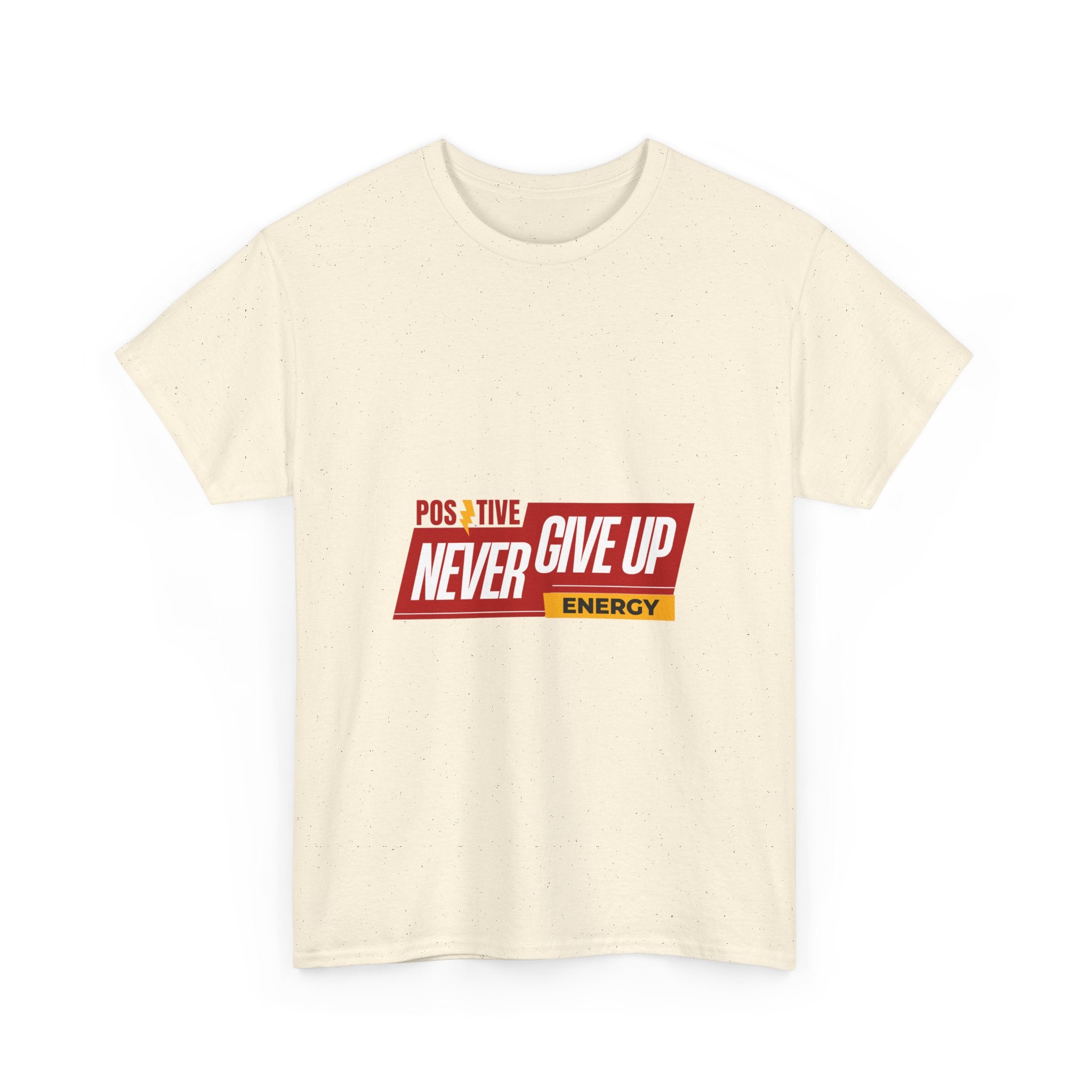 Positive Energy Unisex Heavy Cotton Tee - Motivational T-Shirt for Everyday Wear, Gifts, Wellness Events, Encouragement