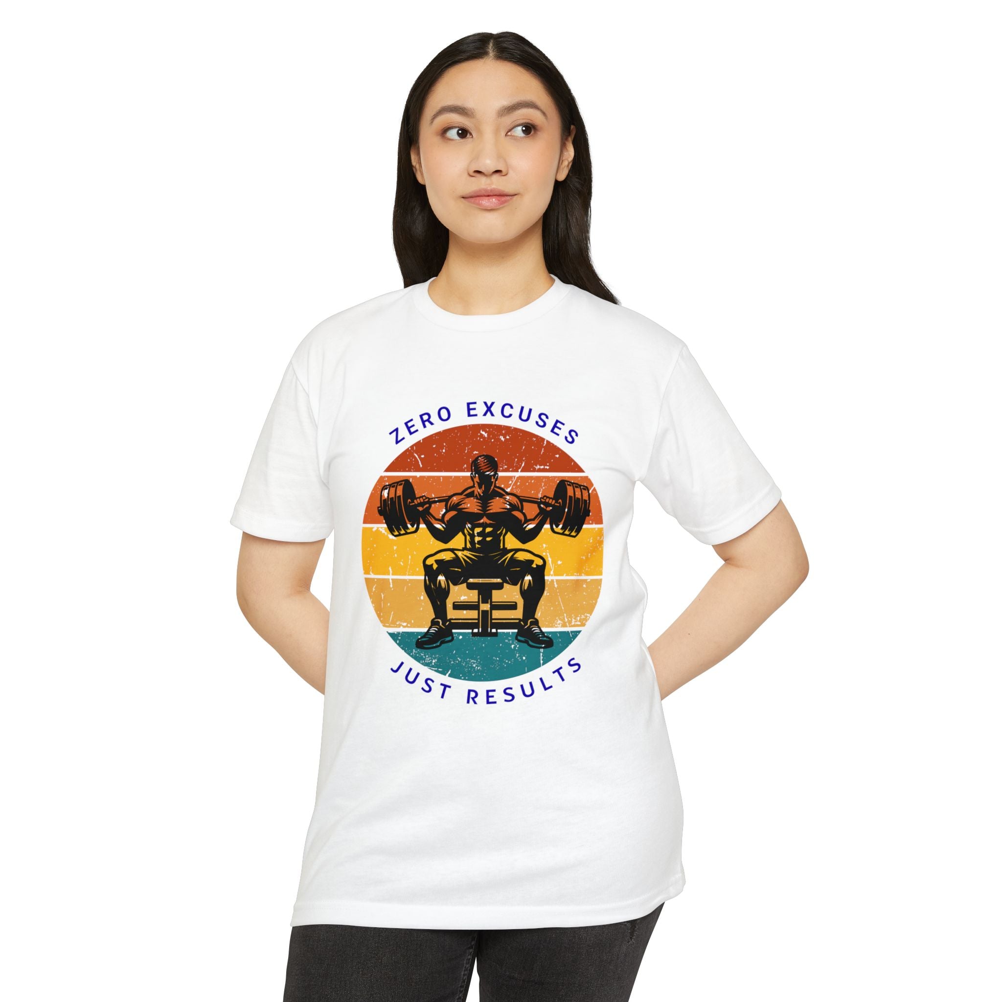 Zero Excuses Fitness T-Shirt, Motivational Workout Tee, Gym Wear, Unisex Casual Shirt, Weightlifting Apparel, Fitness Gift