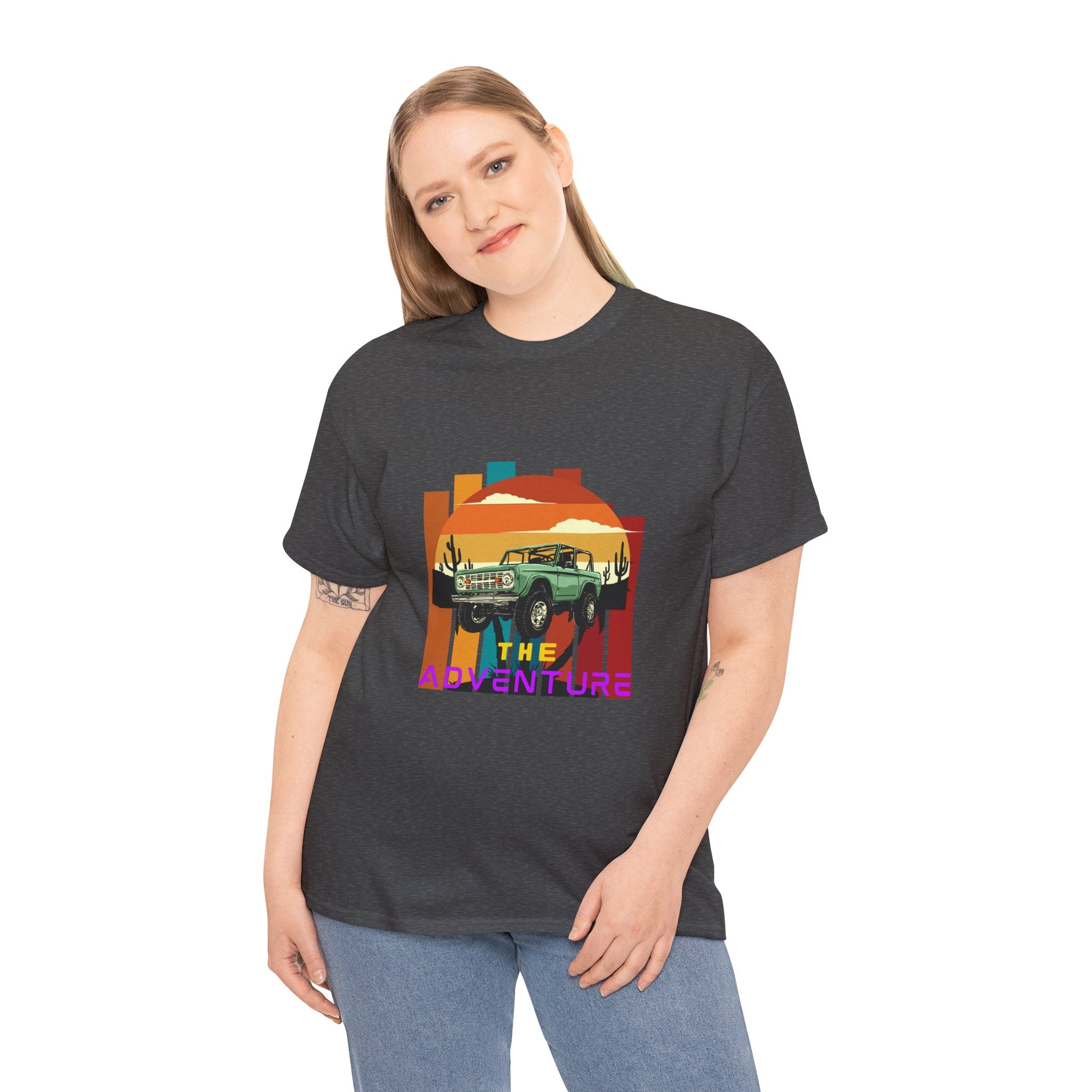 Adventure Graphic Tee, Unisex Cotton T-Shirt, Vintage Car Shirt, Outdoor Enthusiast Gift, Retro Style Apparel, Summer Adventure Top