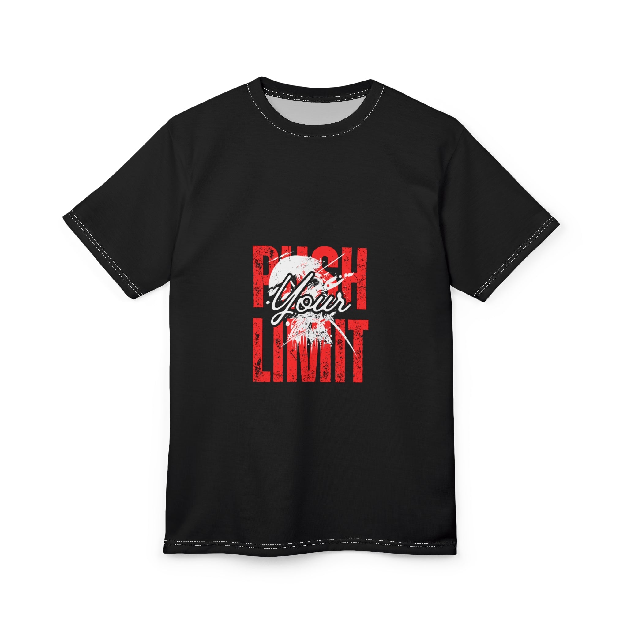 Motivational Unisex Tee - Push Your Limit, Fitness Shirt, Workout T-Shirt, Casual Wear, Gift for Gym Lovers