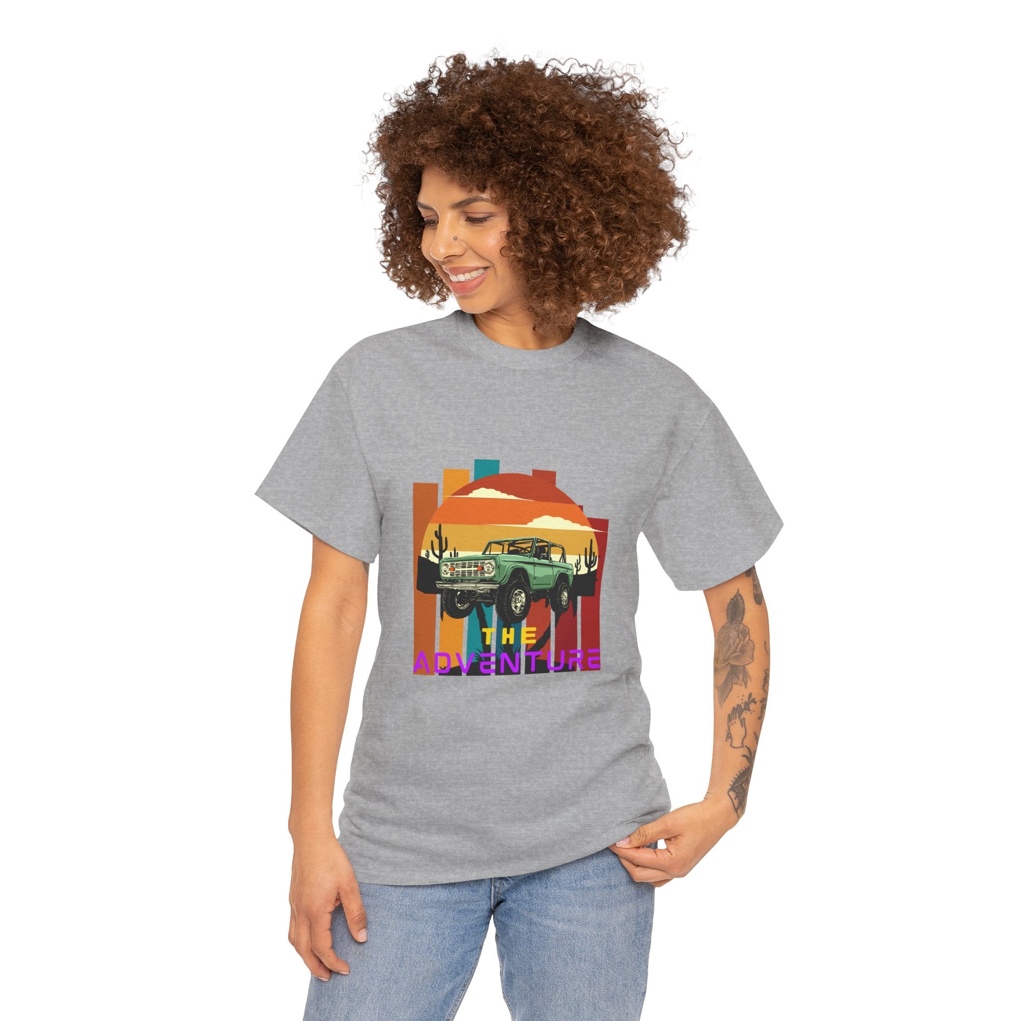 Adventure Graphic Tee, Unisex Cotton T-Shirt, Vintage Car Shirt, Outdoor Enthusiast Gift, Retro Style Apparel, Summer Adventure Top