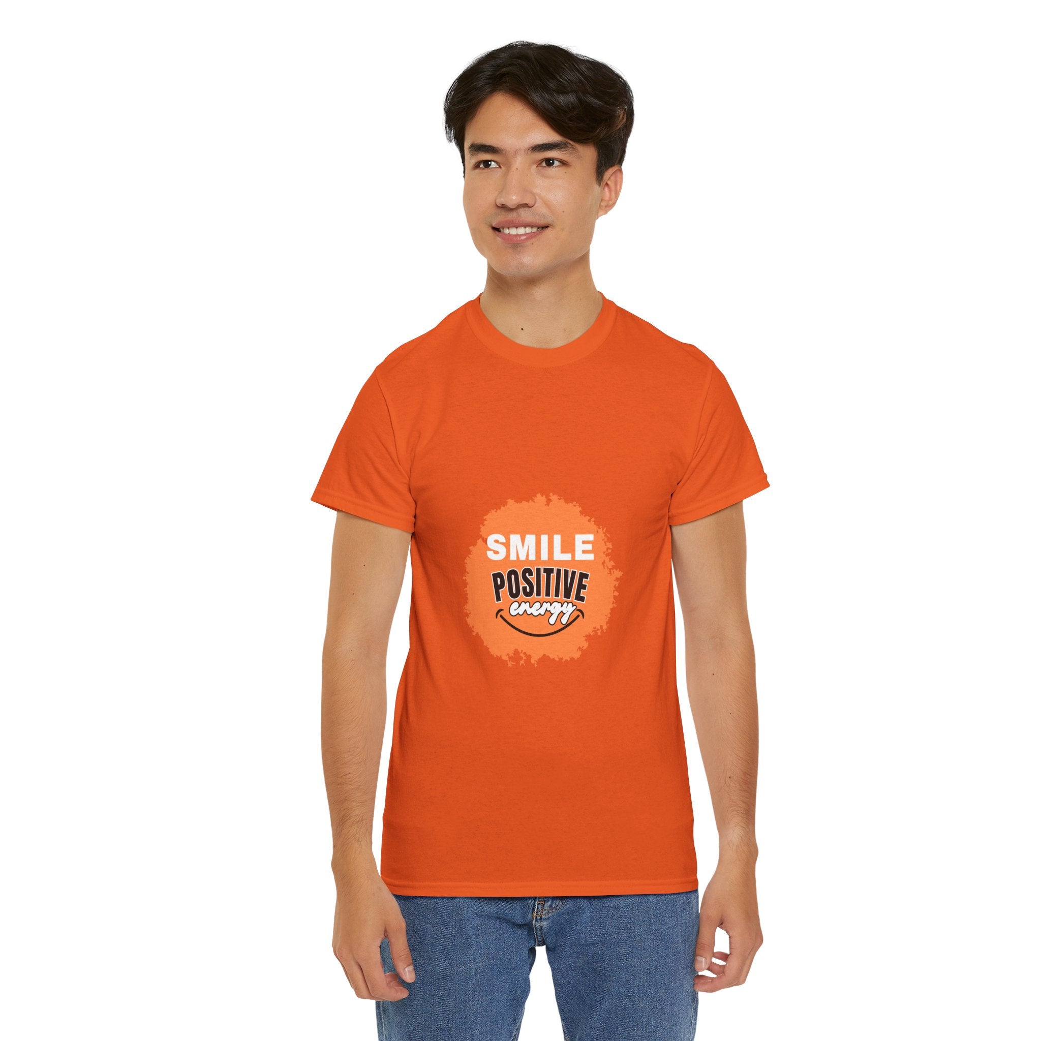 Positive Energy Unisex Tee | Smile Shirt, Gift for Friends, Motivational Apparel, Everyday Wear, Feel Good Fashion