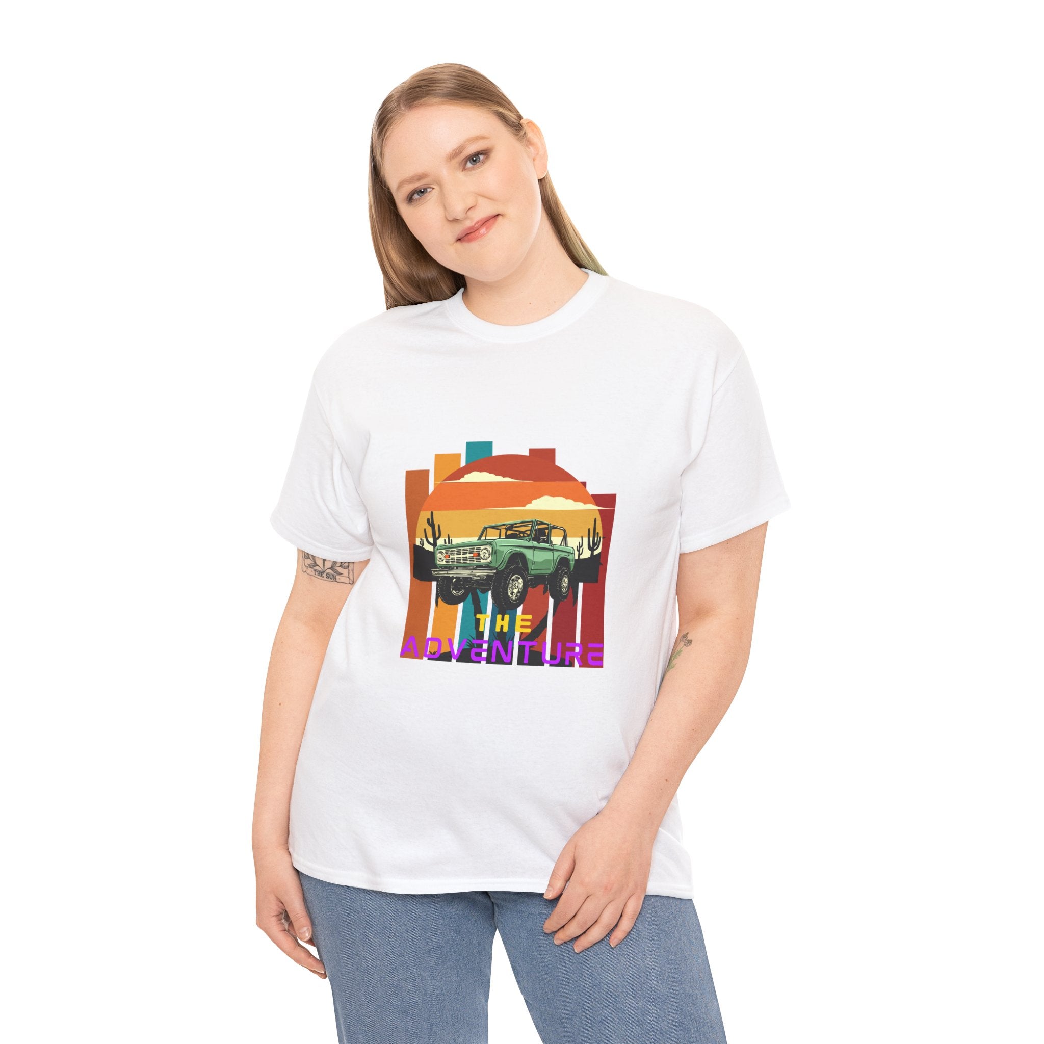 Adventure Graphic Tee, Unisex Cotton T-Shirt, Vintage Car Shirt, Outdoor Enthusiast Gift, Retro Style Apparel, Summer Adventure Top