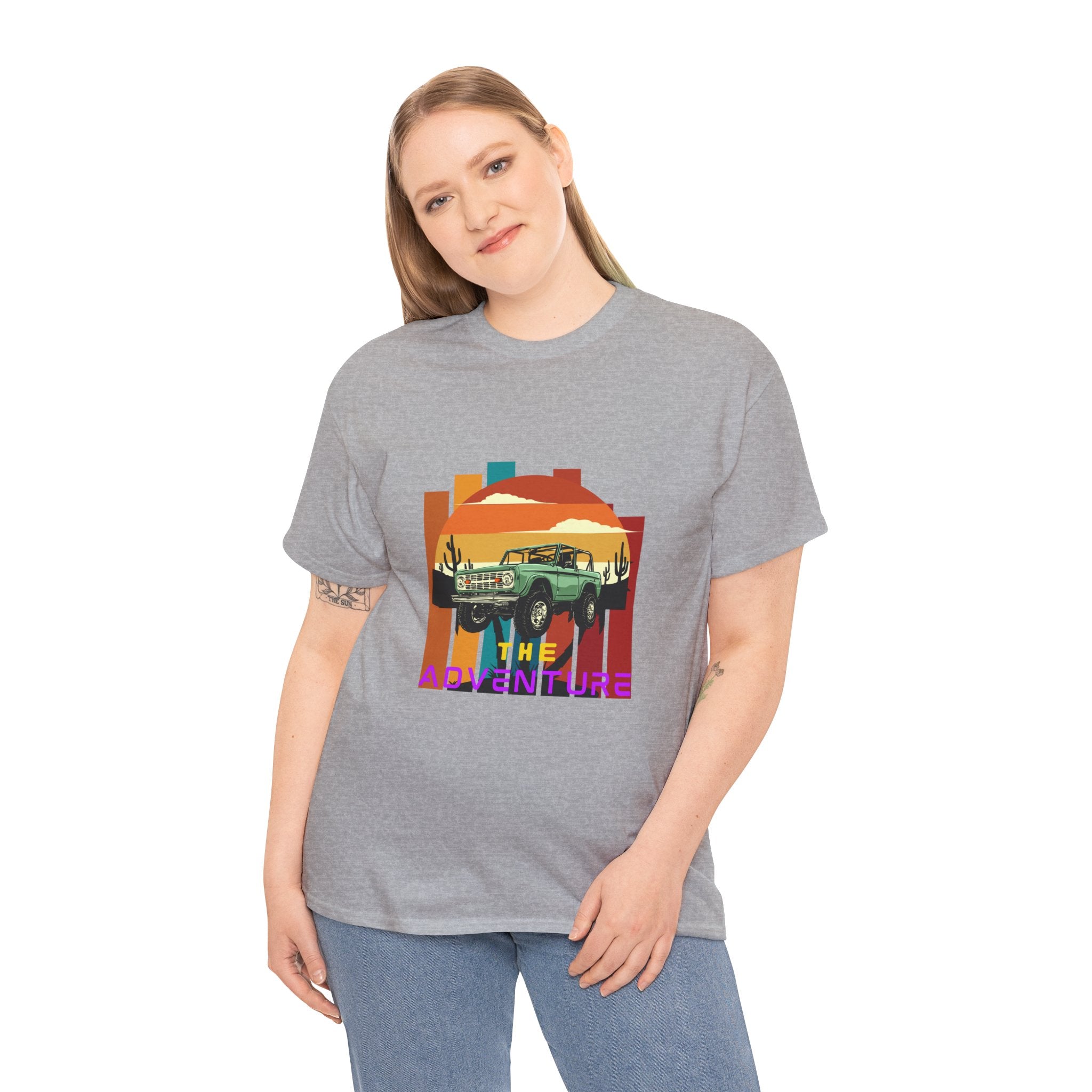 Adventure Graphic Tee, Unisex Cotton T-Shirt, Vintage Car Shirt, Outdoor Enthusiast Gift, Retro Style Apparel, Summer Adventure Top
