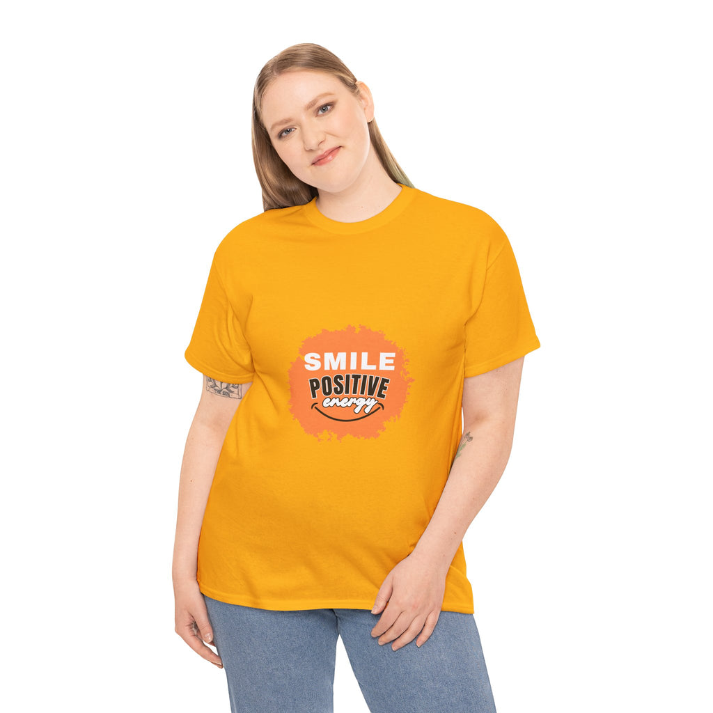 Positive Energy Unisex Tee | Smile Shirt, Gift for Friends, Motivational Apparel, Everyday Wear, Feel Good Fashion