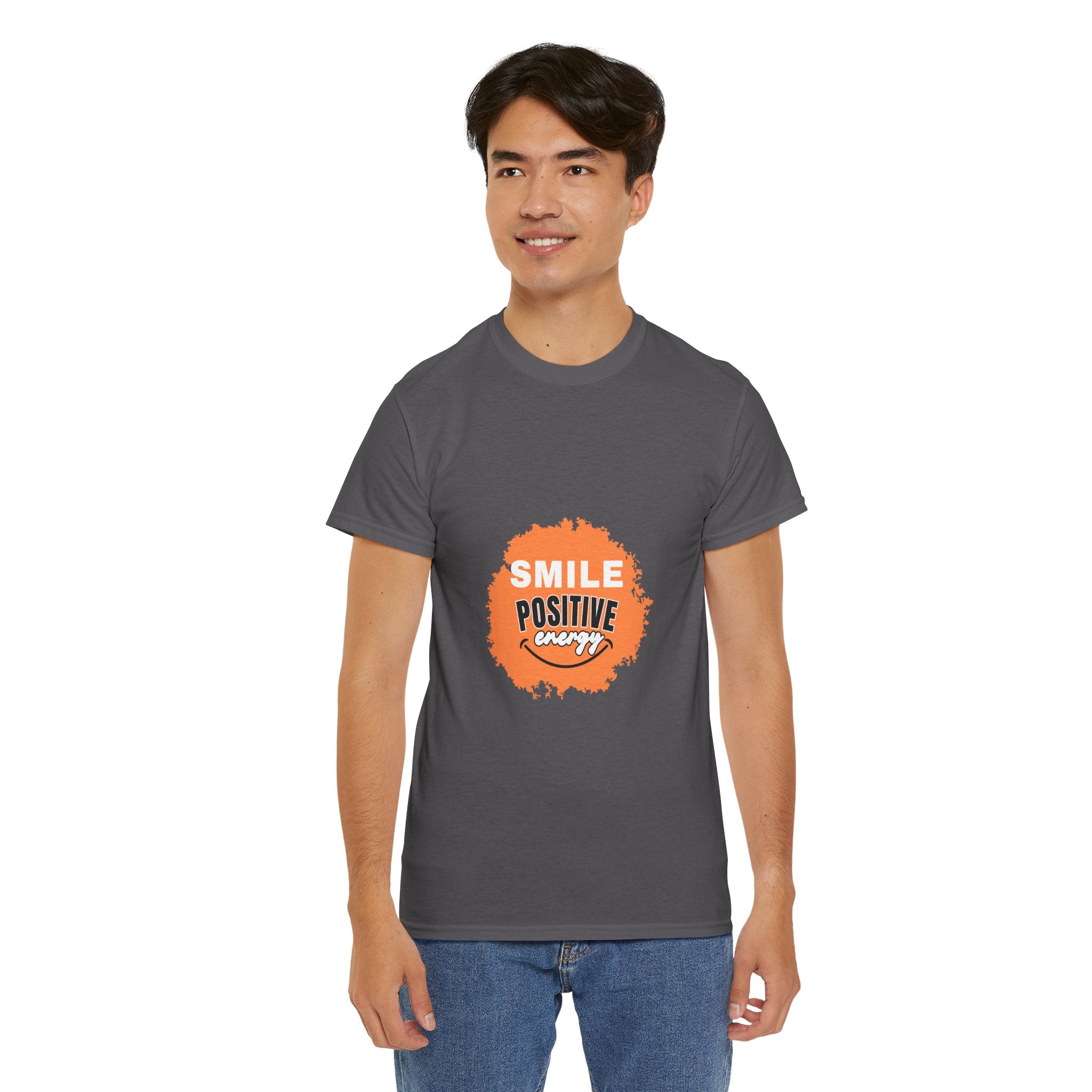 Positive Energy Unisex Tee | Smile Shirt, Gift for Friends, Motivational Apparel, Everyday Wear, Feel Good Fashion