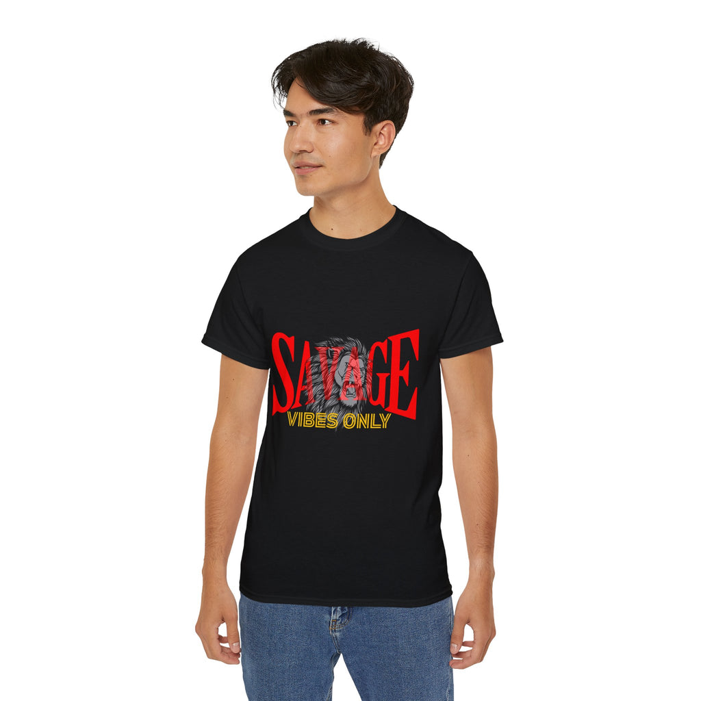 Savage Vibes Only Tee | Unisex Ultra Cotton T-Shirt, Trendy Graphic Tee, Casual Style Shirt, Birthday Gift, Streetwear Fashion
