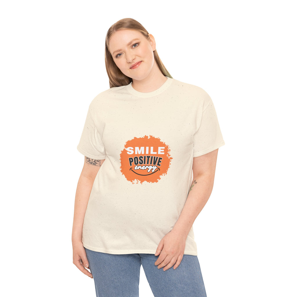 Positive Energy Unisex Tee | Smile Shirt, Gift for Friends, Motivational Apparel, Everyday Wear, Feel Good Fashion