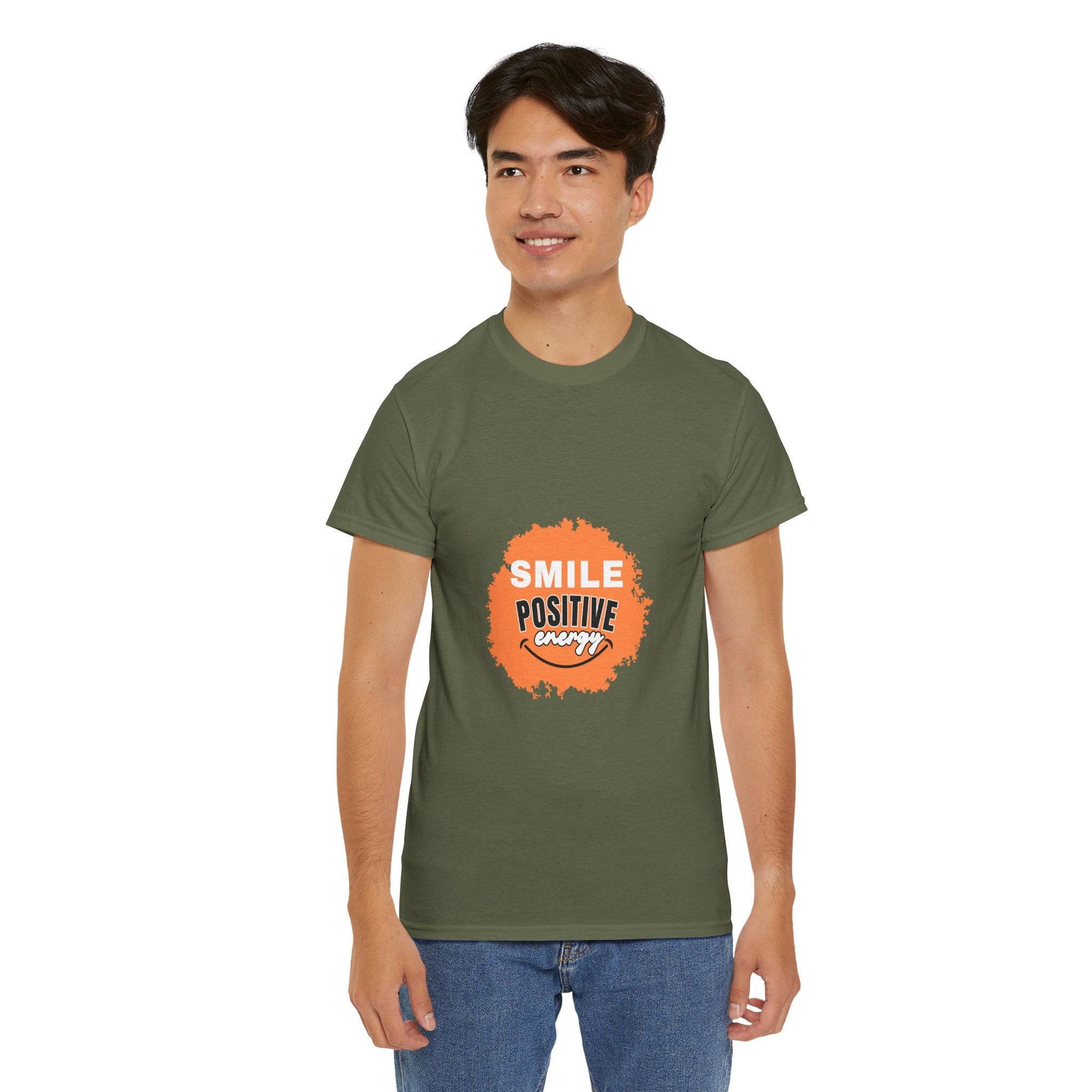 Positive Energy Unisex Tee | Smile Shirt, Gift for Friends, Motivational Apparel, Everyday Wear, Feel Good Fashion