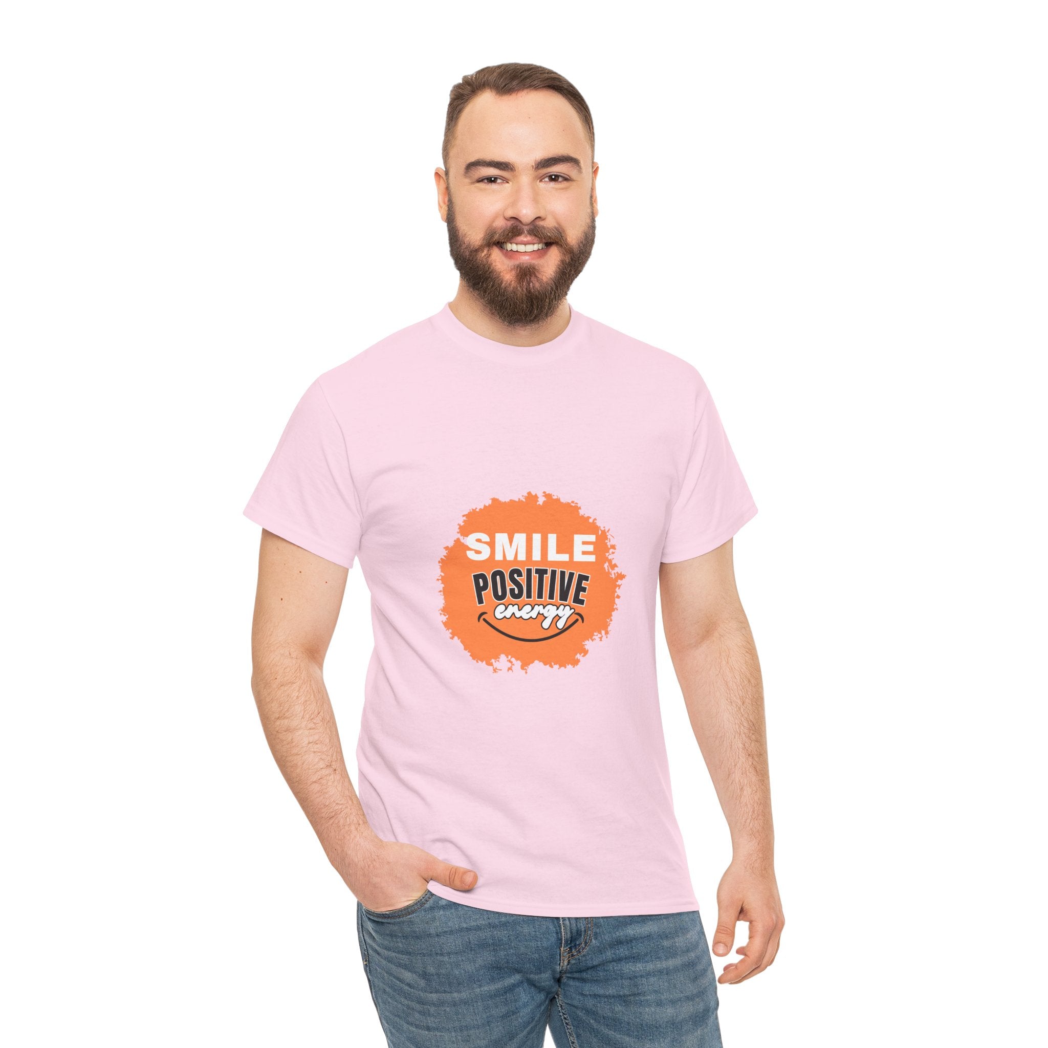 Positive Energy Unisex Tee | Smile Shirt, Gift for Friends, Motivational Apparel, Everyday Wear, Feel Good Fashion
