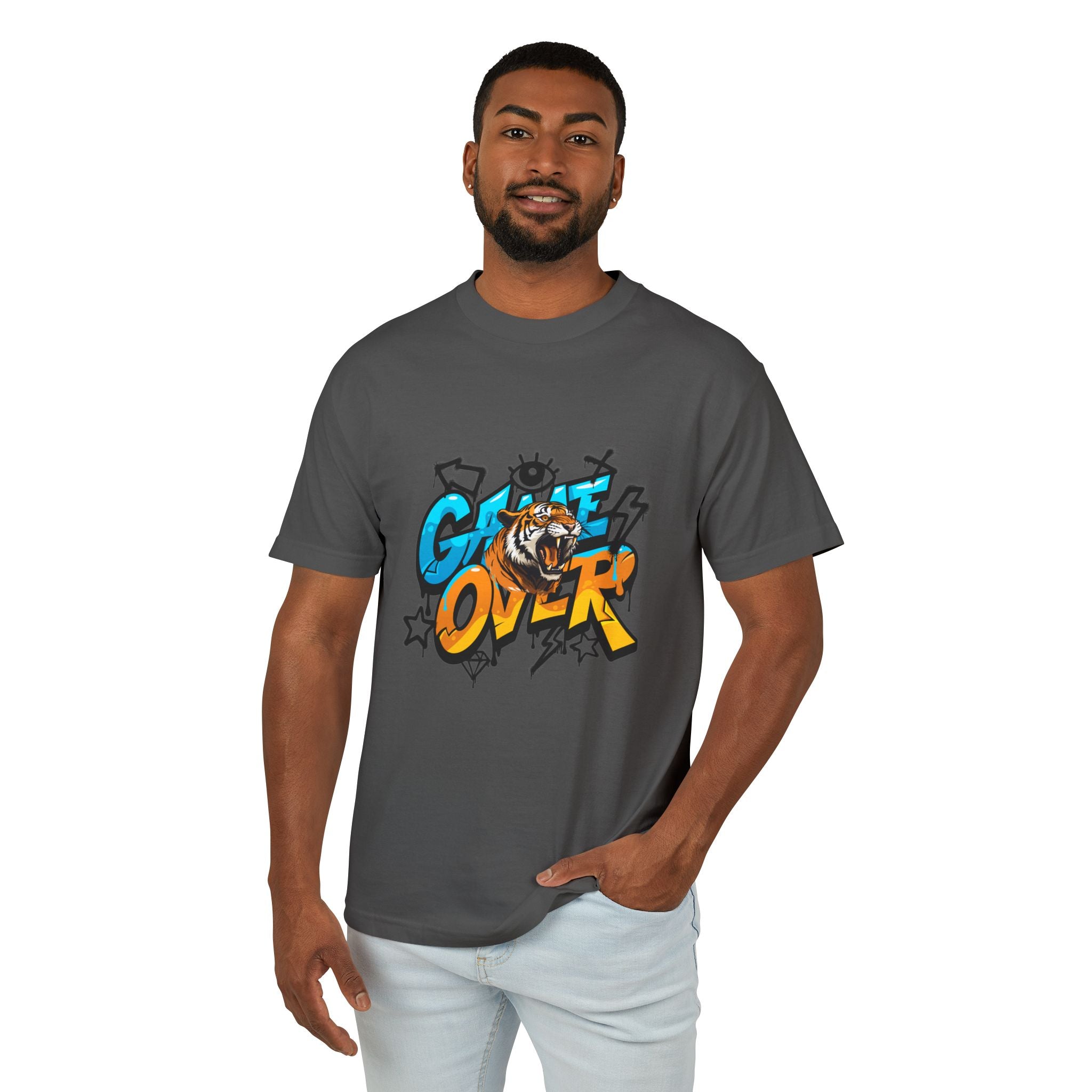 Game Over Graphic Tee, Fun Casual T-Shirt, Unisex Cotton Shirt, Gamer Gift, Trendy Streetwear, Playful Apparel