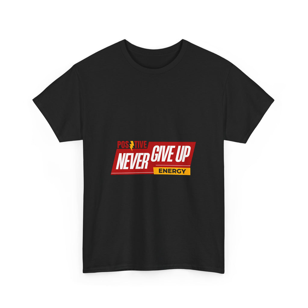 Positive Energy Unisex Heavy Cotton Tee - Motivational T-Shirt for Everyday Wear, Gifts, Wellness Events, Encouragement