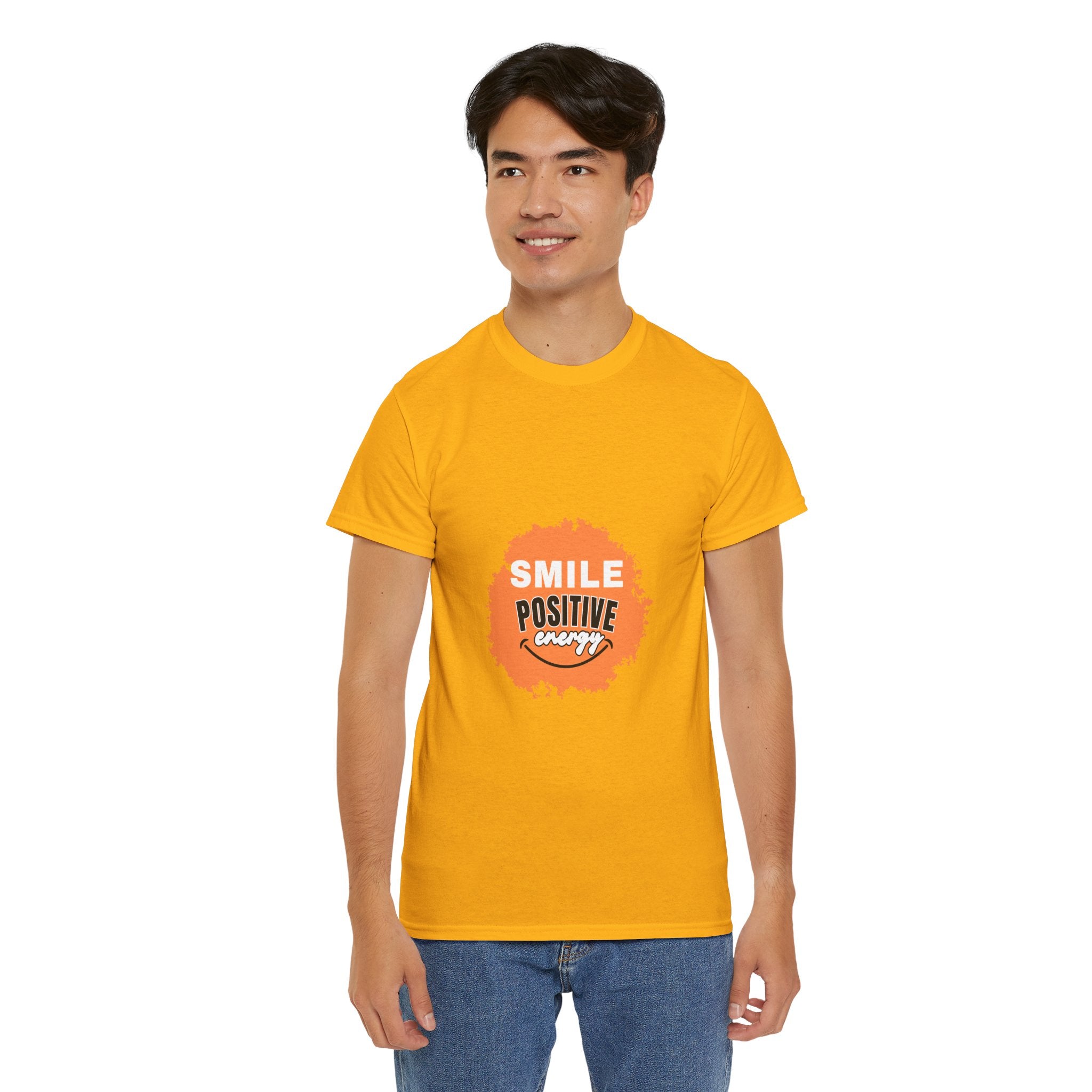 Positive Energy Unisex Tee | Smile Shirt, Gift for Friends, Motivational Apparel, Everyday Wear, Feel Good Fashion