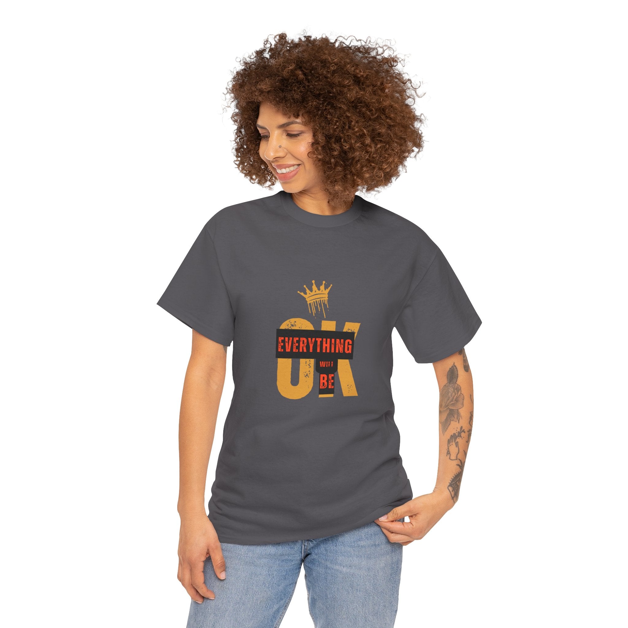 Everything Will Be OK T-Shirt, Positive Affirmation Tee, Unisex Motivational Shirt, Gift for Friends, Uplifting Clothing