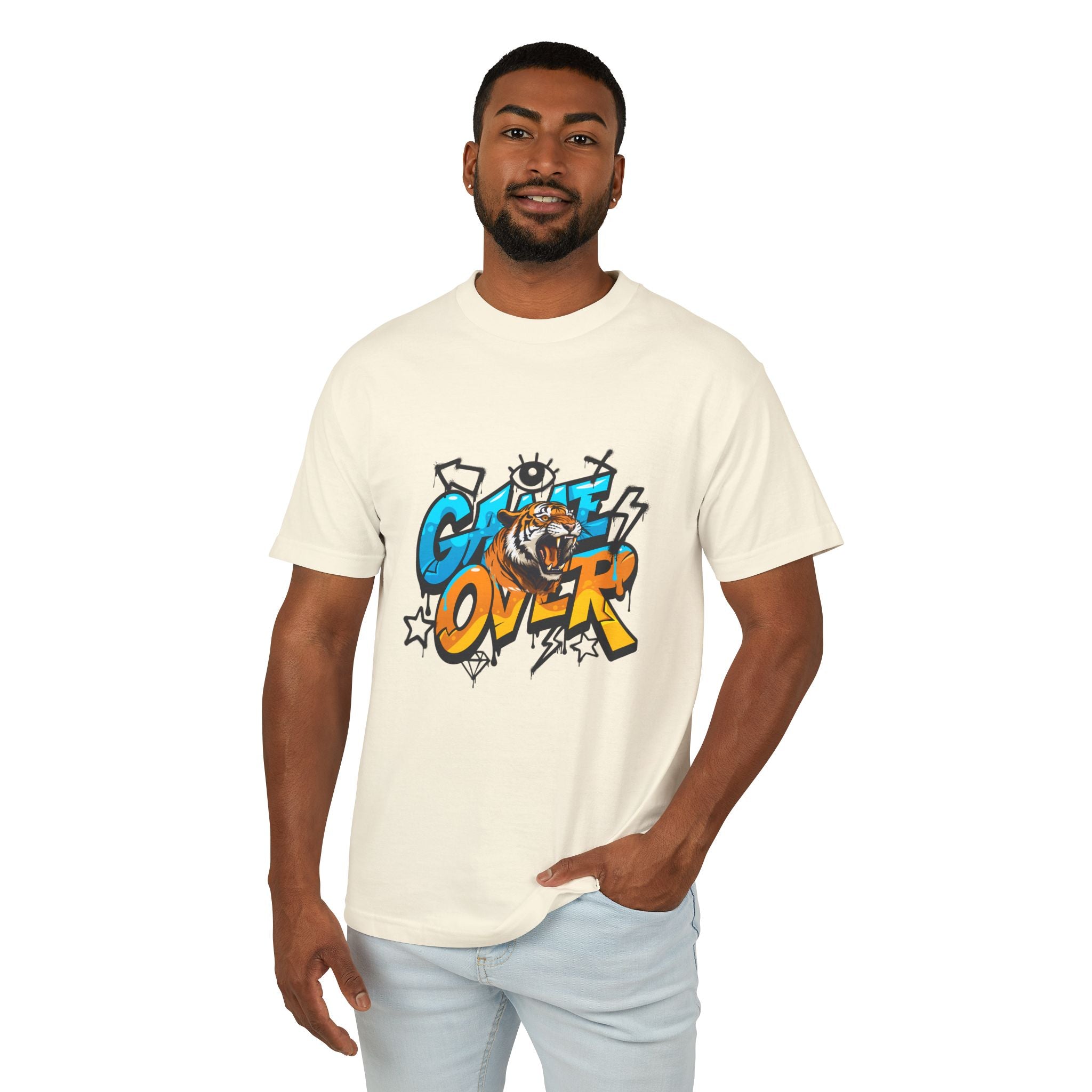 Game Over Graphic Tee, Fun Casual T-Shirt, Unisex Cotton Shirt, Gamer Gift, Trendy Streetwear, Playful Apparel