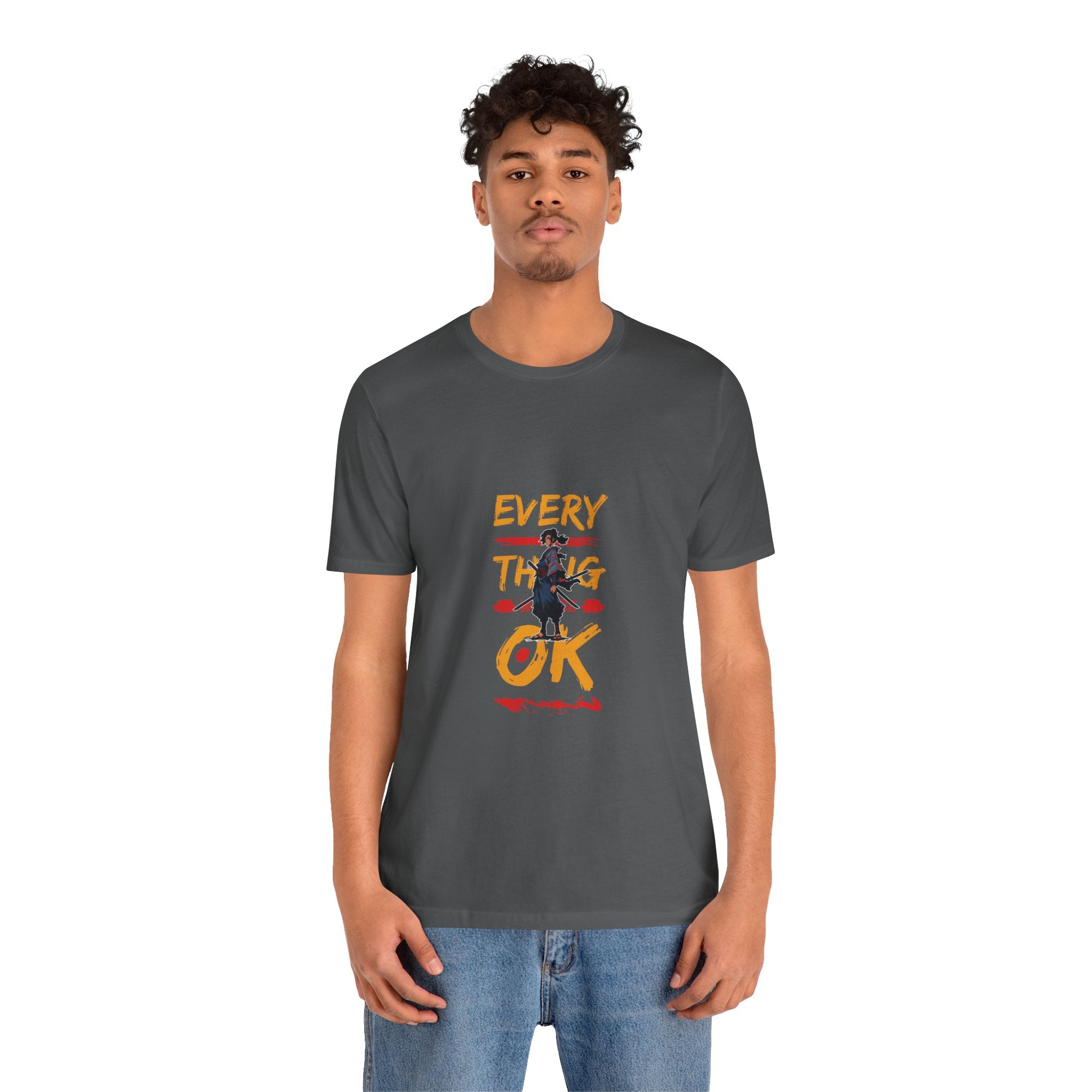 Every Thing OK Tee, Casual T-Shirt, Unisex Summer Wear, Motivational Graphic Tee, Positive Vibes Shirt, Gift for Friends