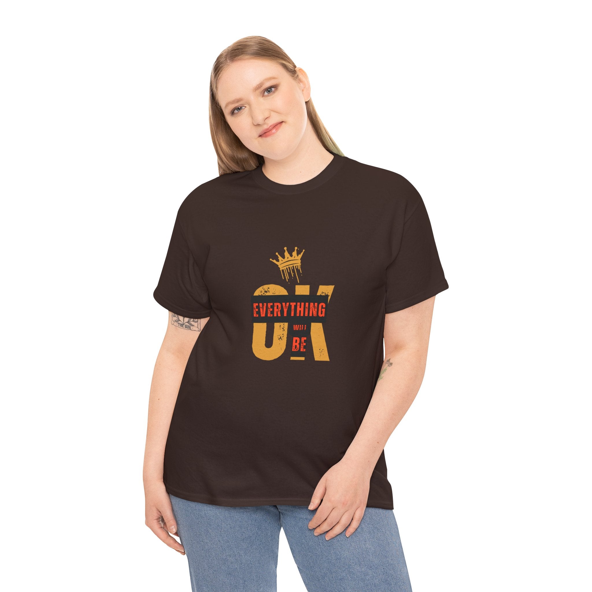 Everything Will Be OK T-Shirt, Positive Affirmation Tee, Unisex Motivational Shirt, Gift for Friends, Uplifting Clothing