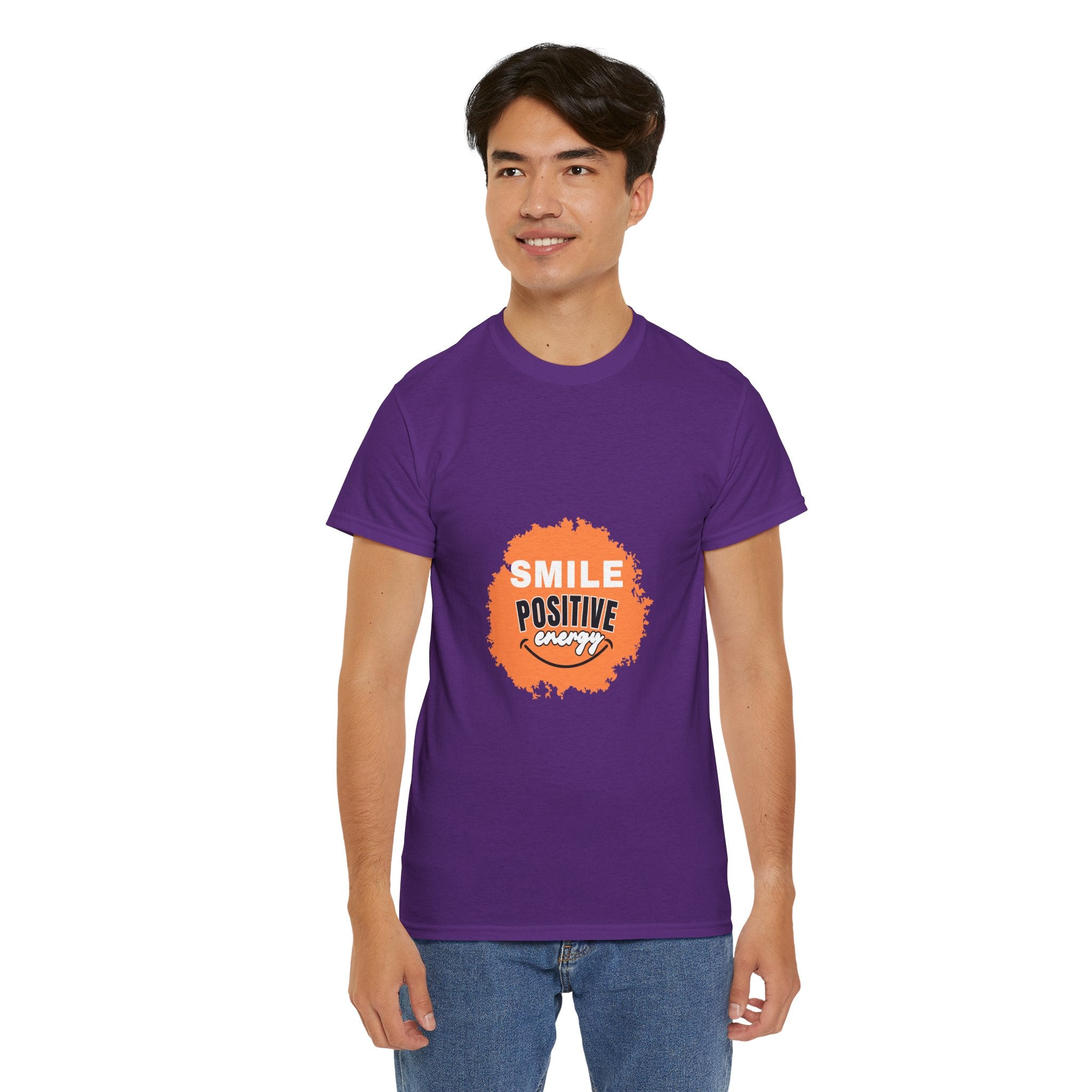 Positive Energy Unisex Tee | Smile Shirt, Gift for Friends, Motivational Apparel, Everyday Wear, Feel Good Fashion