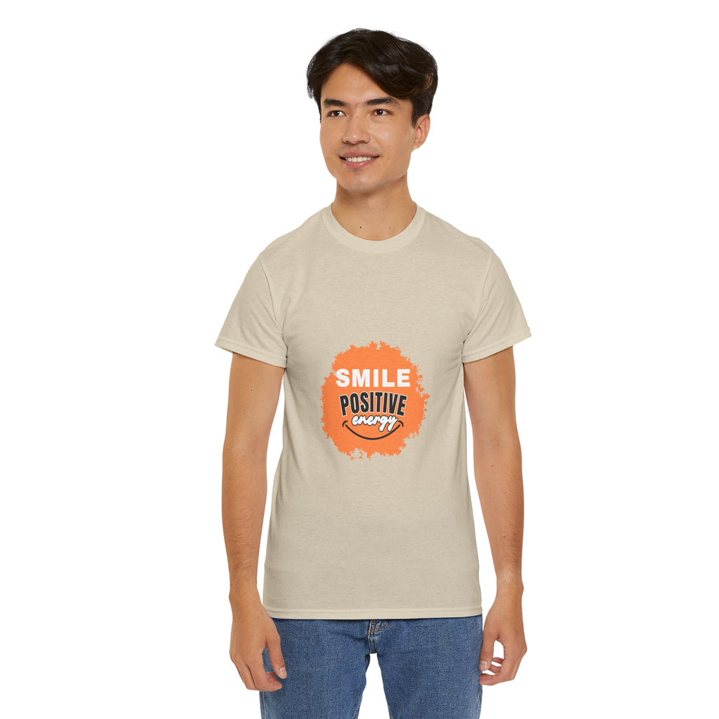 Positive Energy Unisex Tee | Smile Shirt, Gift for Friends, Motivational Apparel, Everyday Wear, Feel Good Fashion