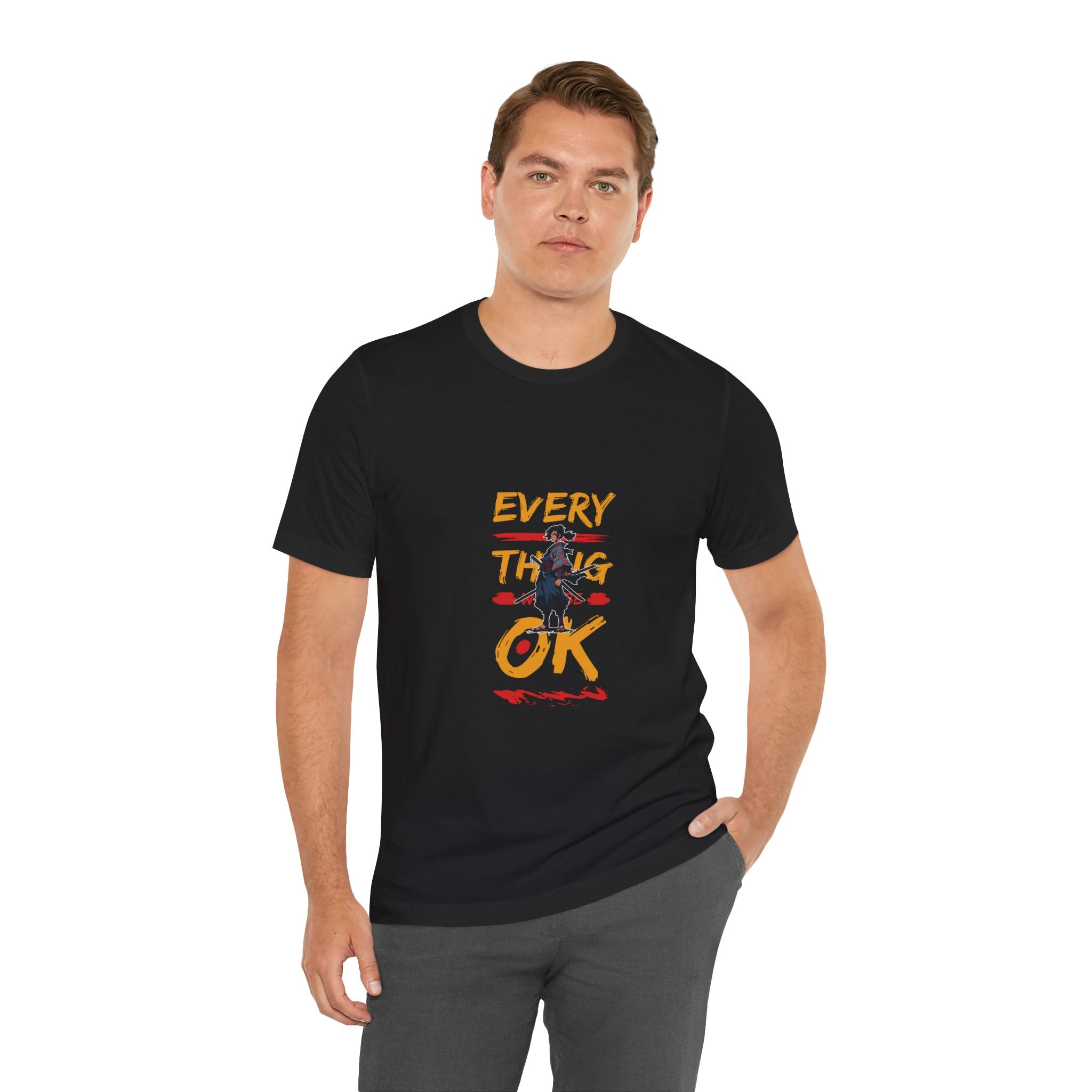 Every Thing OK Tee, Casual T-Shirt, Unisex Summer Wear, Motivational Graphic Tee, Positive Vibes Shirt, Gift for Friends