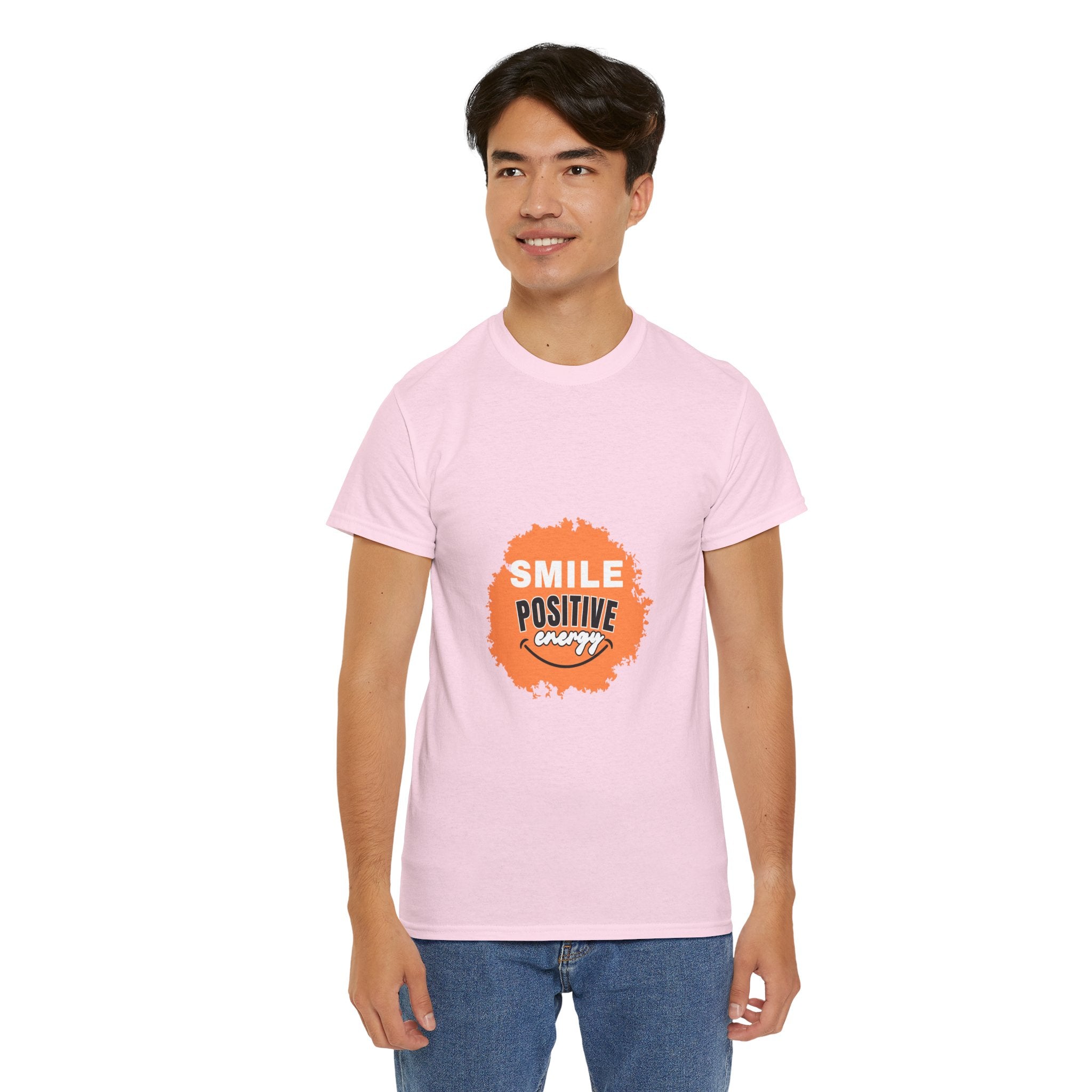 Positive Energy Unisex Tee | Smile Shirt, Gift for Friends, Motivational Apparel, Everyday Wear, Feel Good Fashion