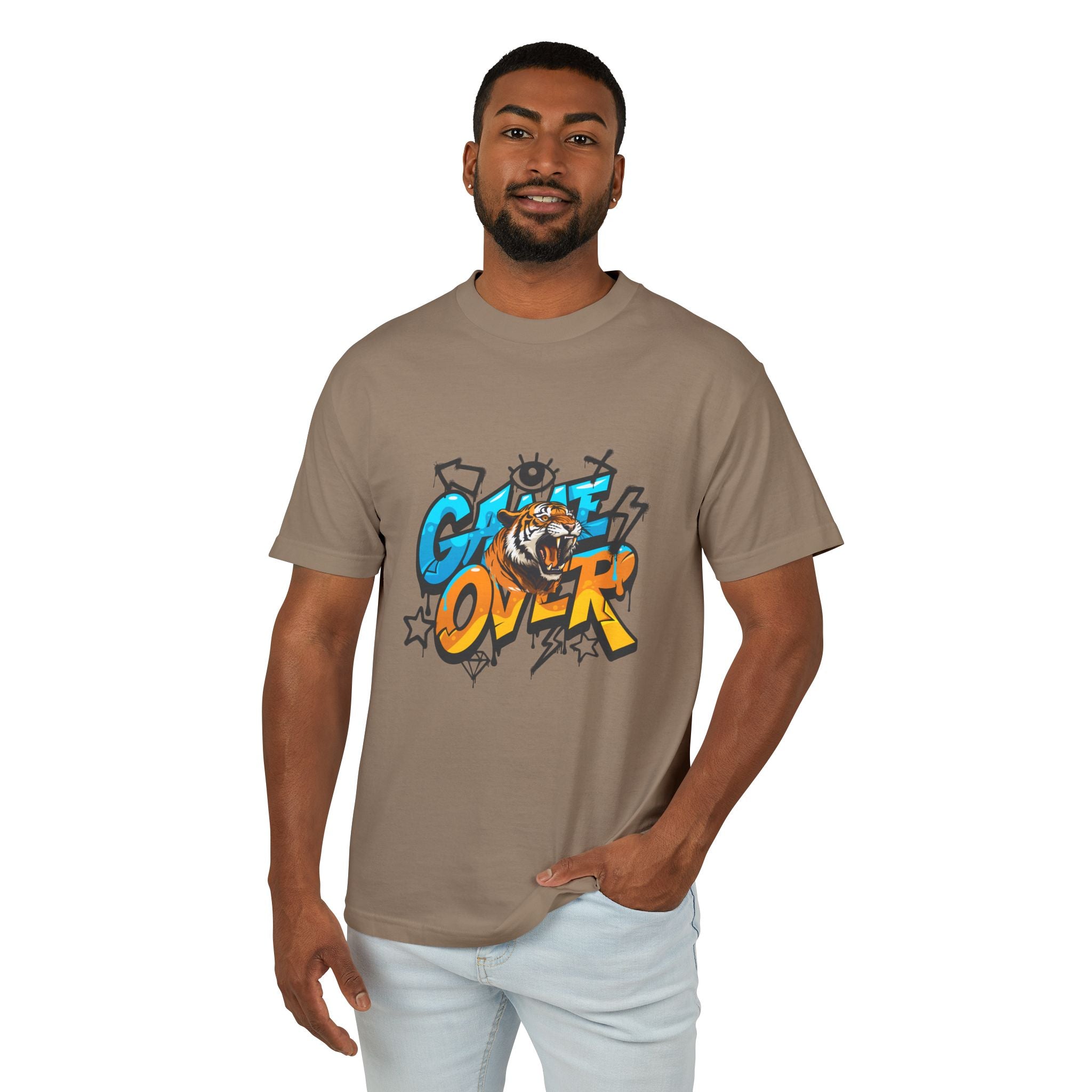 Game Over Graphic Tee, Fun Casual T-Shirt, Unisex Cotton Shirt, Gamer Gift, Trendy Streetwear, Playful Apparel