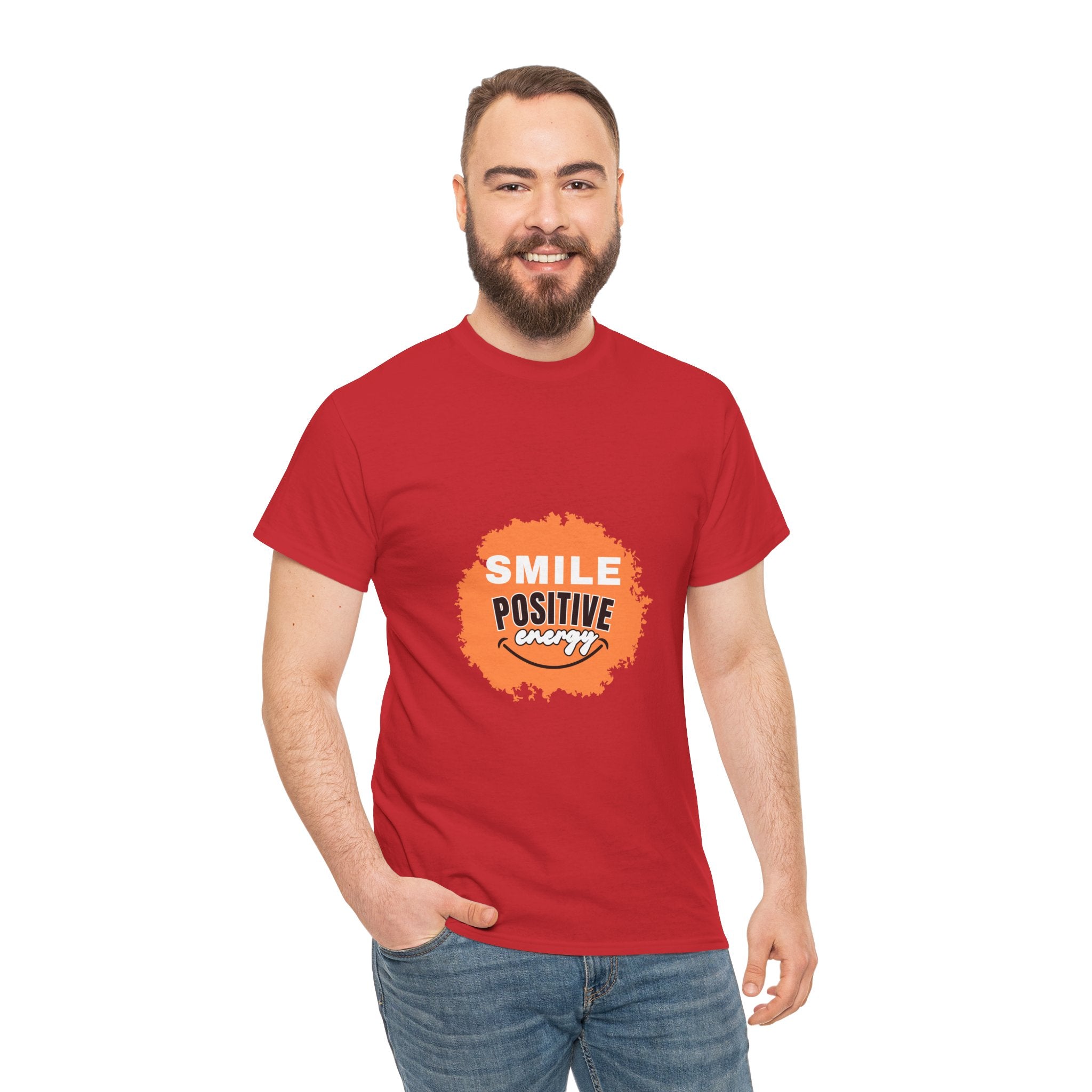 Positive Energy Unisex Tee | Smile Shirt, Gift for Friends, Motivational Apparel, Everyday Wear, Feel Good Fashion
