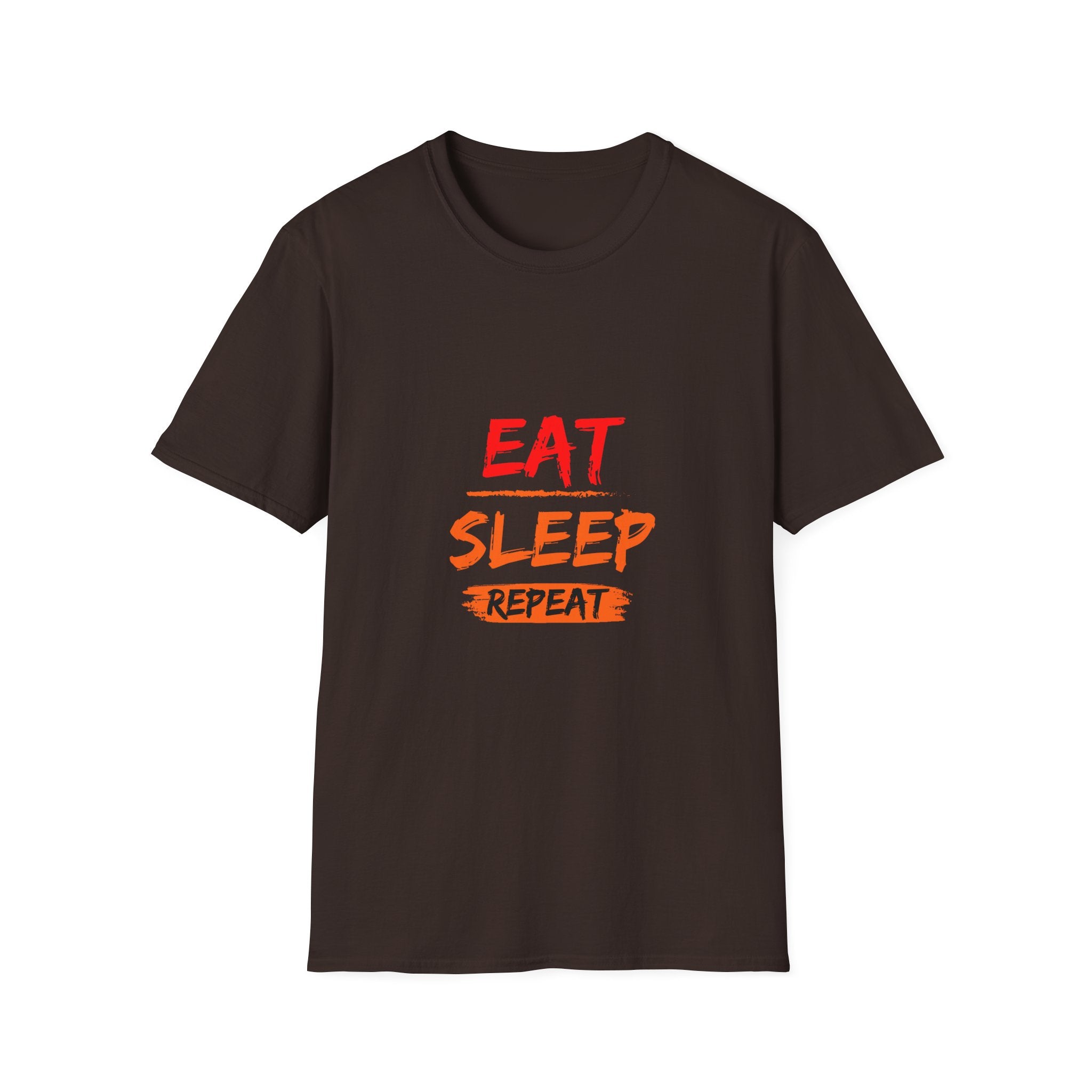 Eat Sleep Repeat Unisex Softstyle T-Shirt, Casual Tee, Gift for Gamers, Relaxed Fit, Everyday Wear, Fun Graphic Tee
