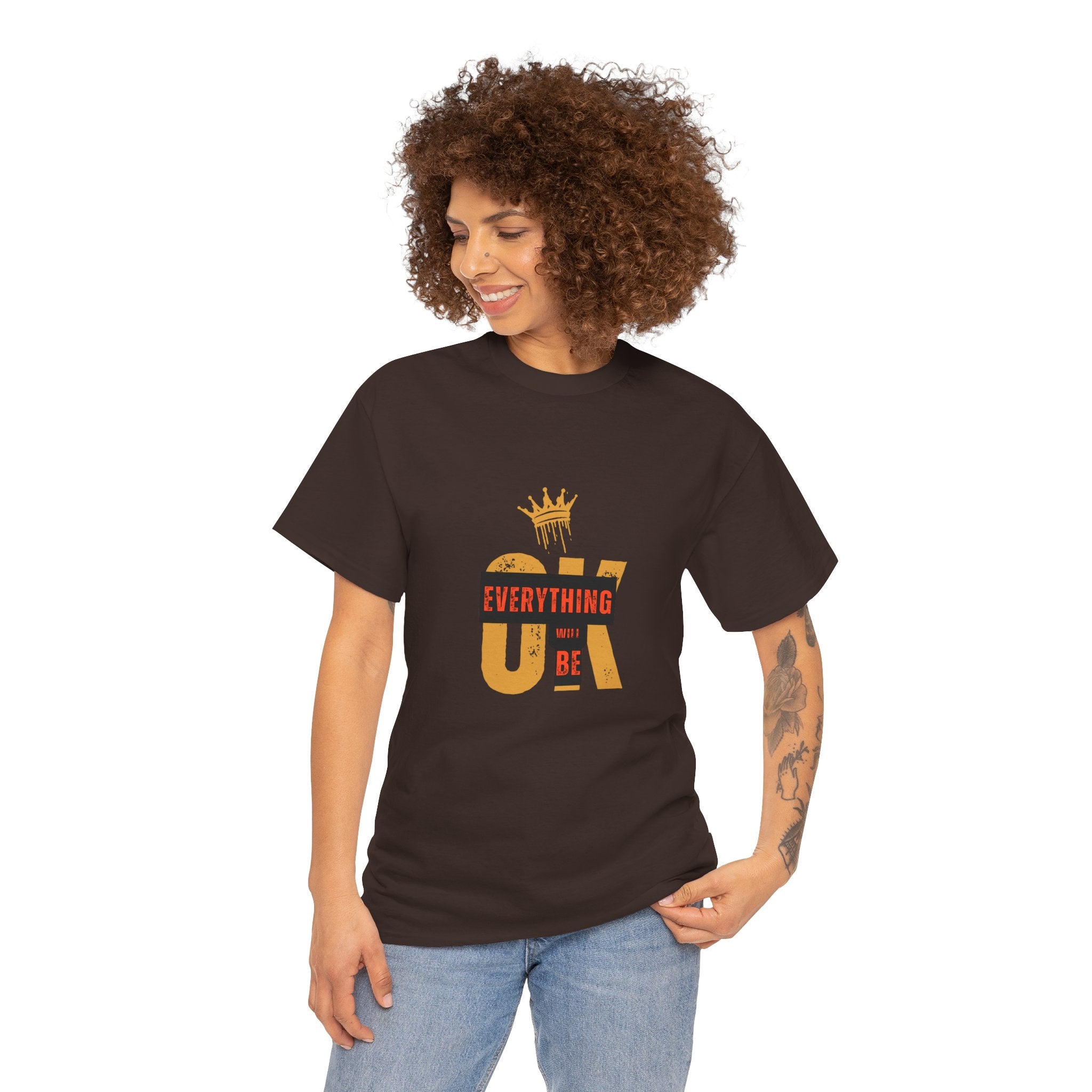 Everything Will Be OK T-Shirt, Positive Affirmation Tee, Unisex Motivational Shirt, Gift for Friends, Uplifting Clothing