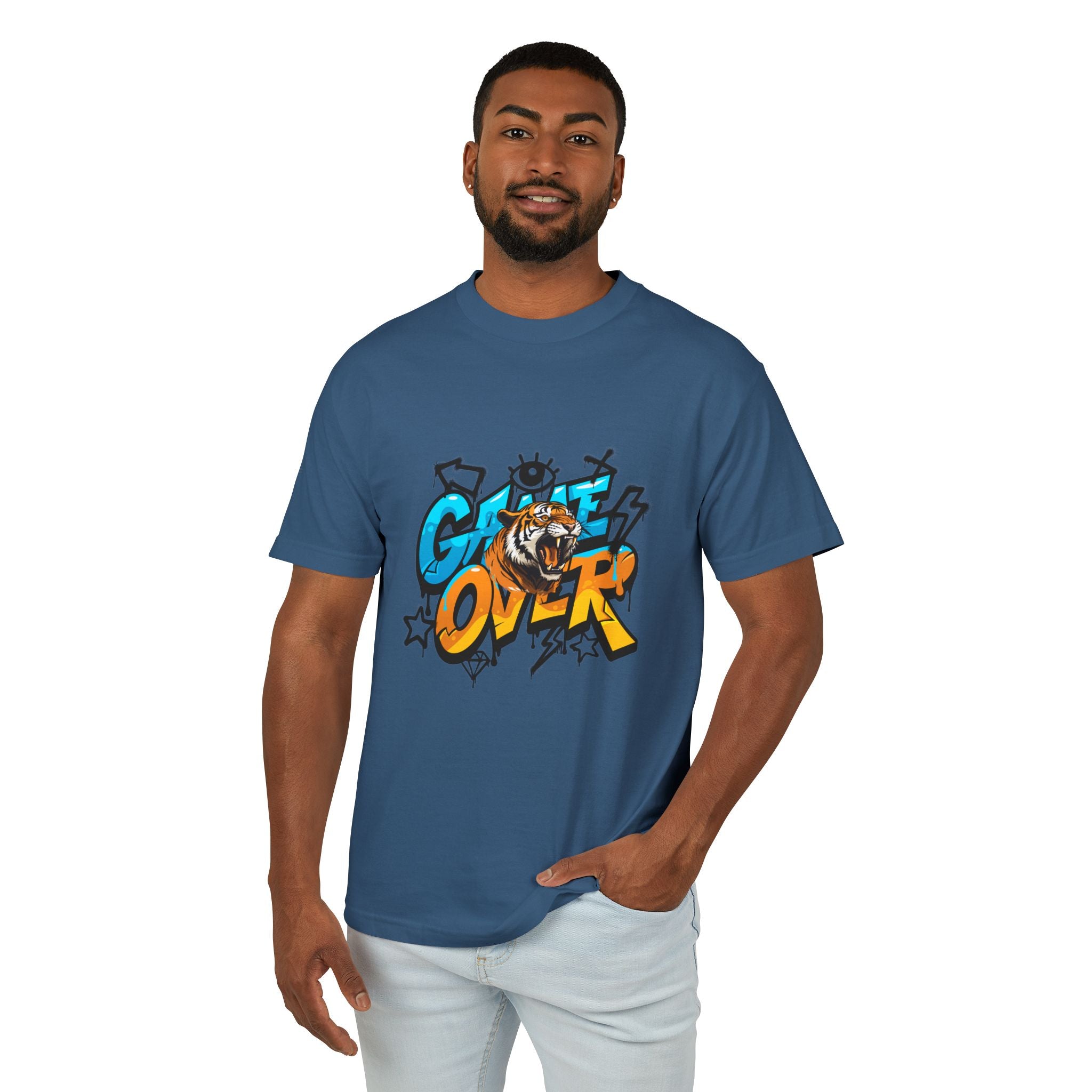 Game Over Graphic Tee, Fun Casual T-Shirt, Unisex Cotton Shirt, Gamer Gift, Trendy Streetwear, Playful Apparel