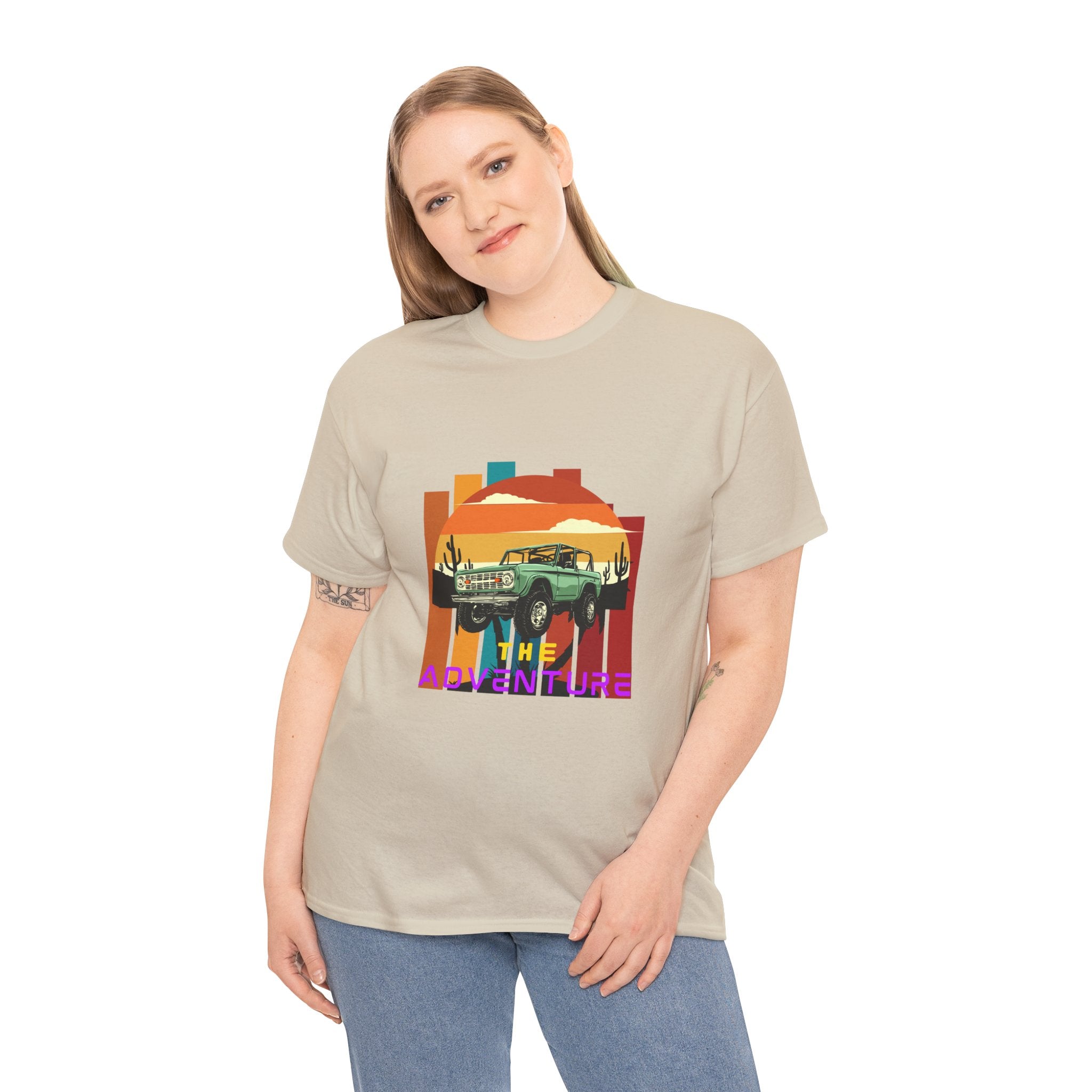 Adventure Graphic Tee, Unisex Cotton T-Shirt, Vintage Car Shirt, Outdoor Enthusiast Gift, Retro Style Apparel, Summer Adventure Top