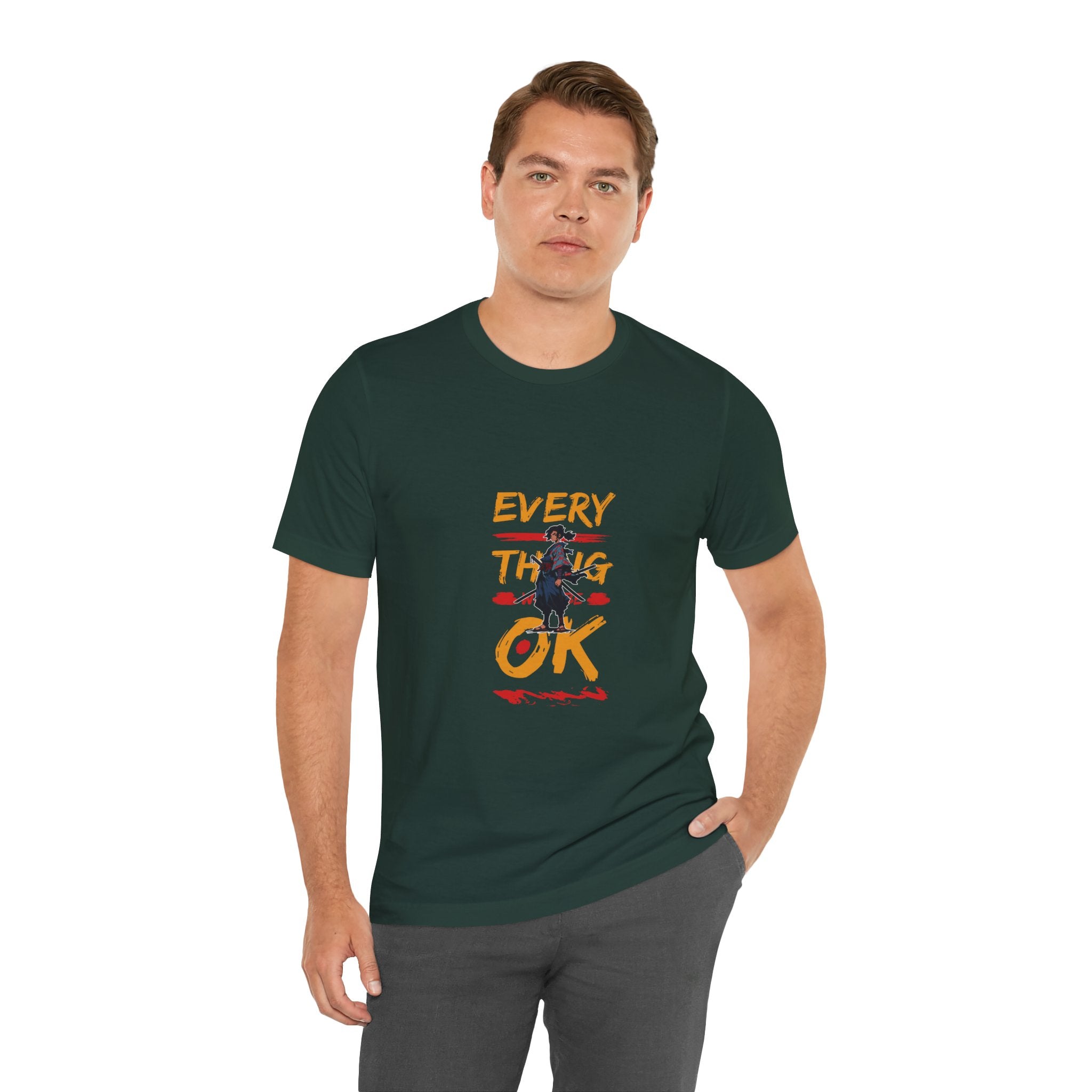 Every Thing OK Tee, Casual T-Shirt, Unisex Summer Wear, Motivational Graphic Tee, Positive Vibes Shirt, Gift for Friends
